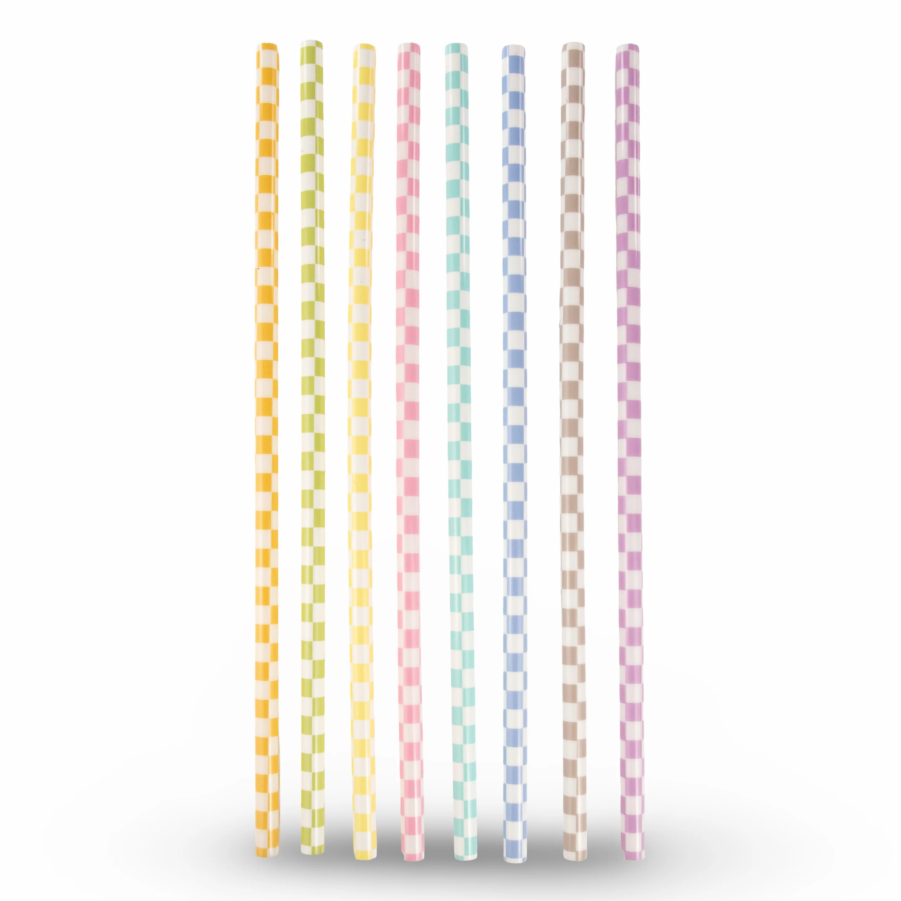 Checkered Reusable Straws - 24 Pack - Image 13