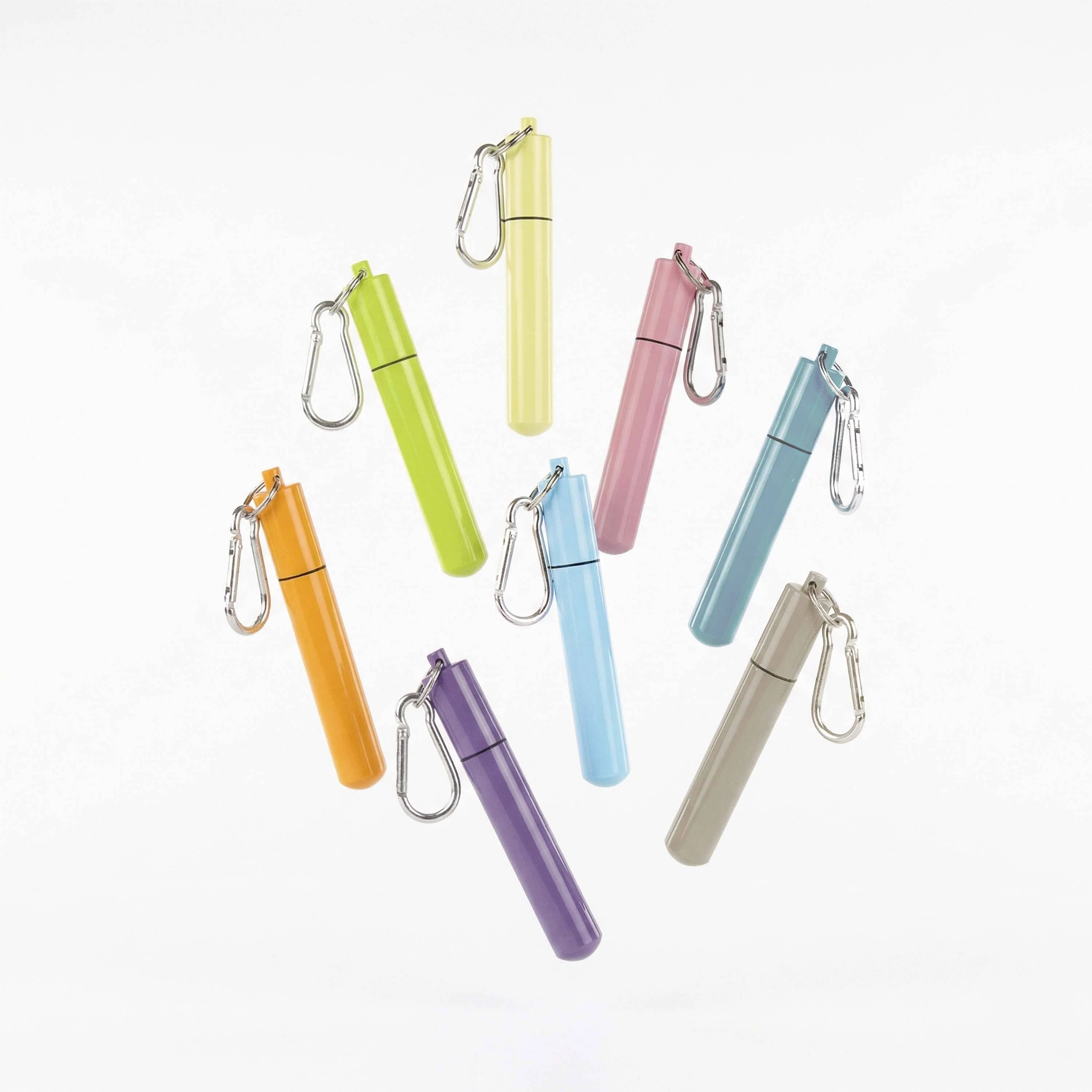 Collapsable Metal Straw Keychain w/ Cleaner - Image 11