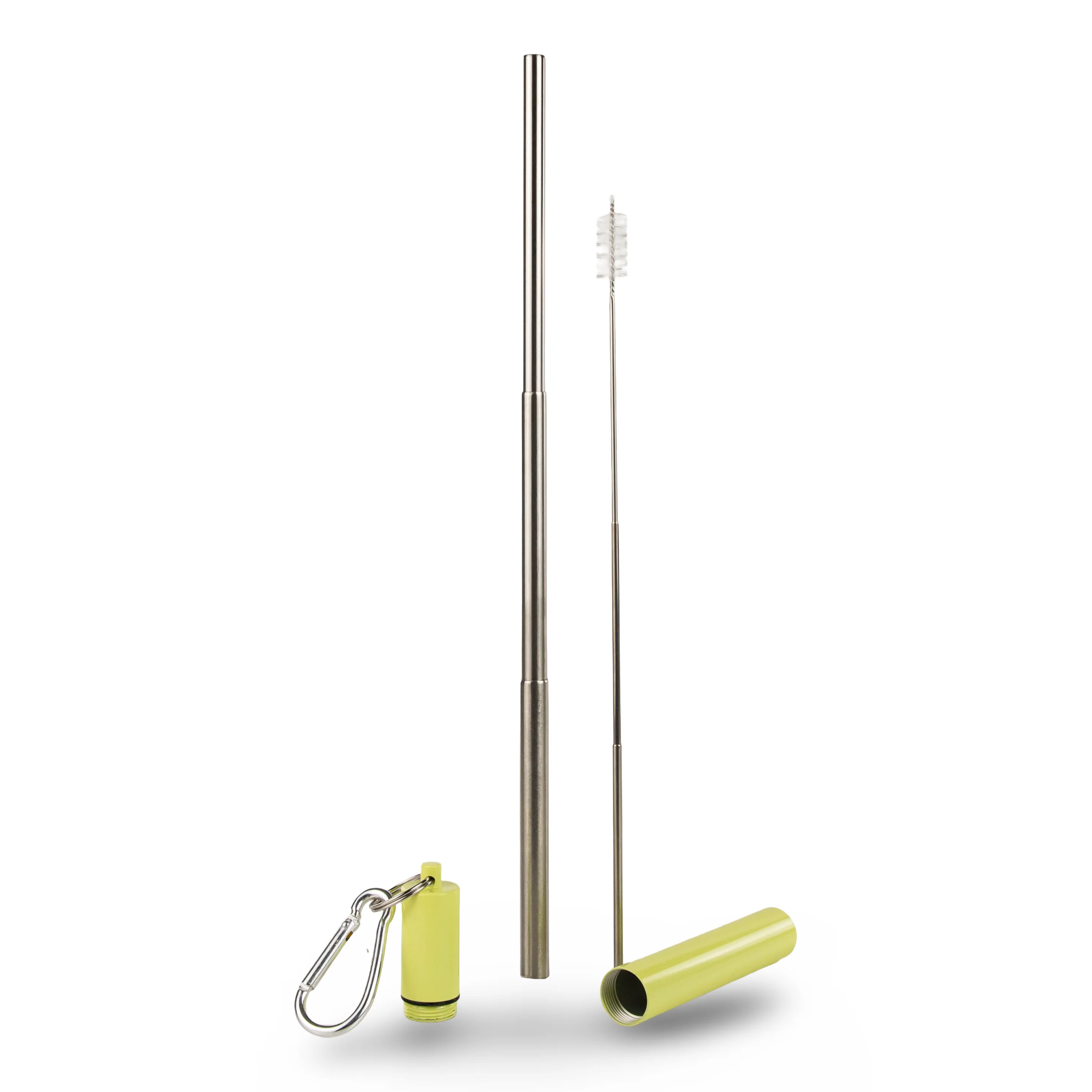 Collapsable Metal Straw Keychain w/ Cleaner - Image 16