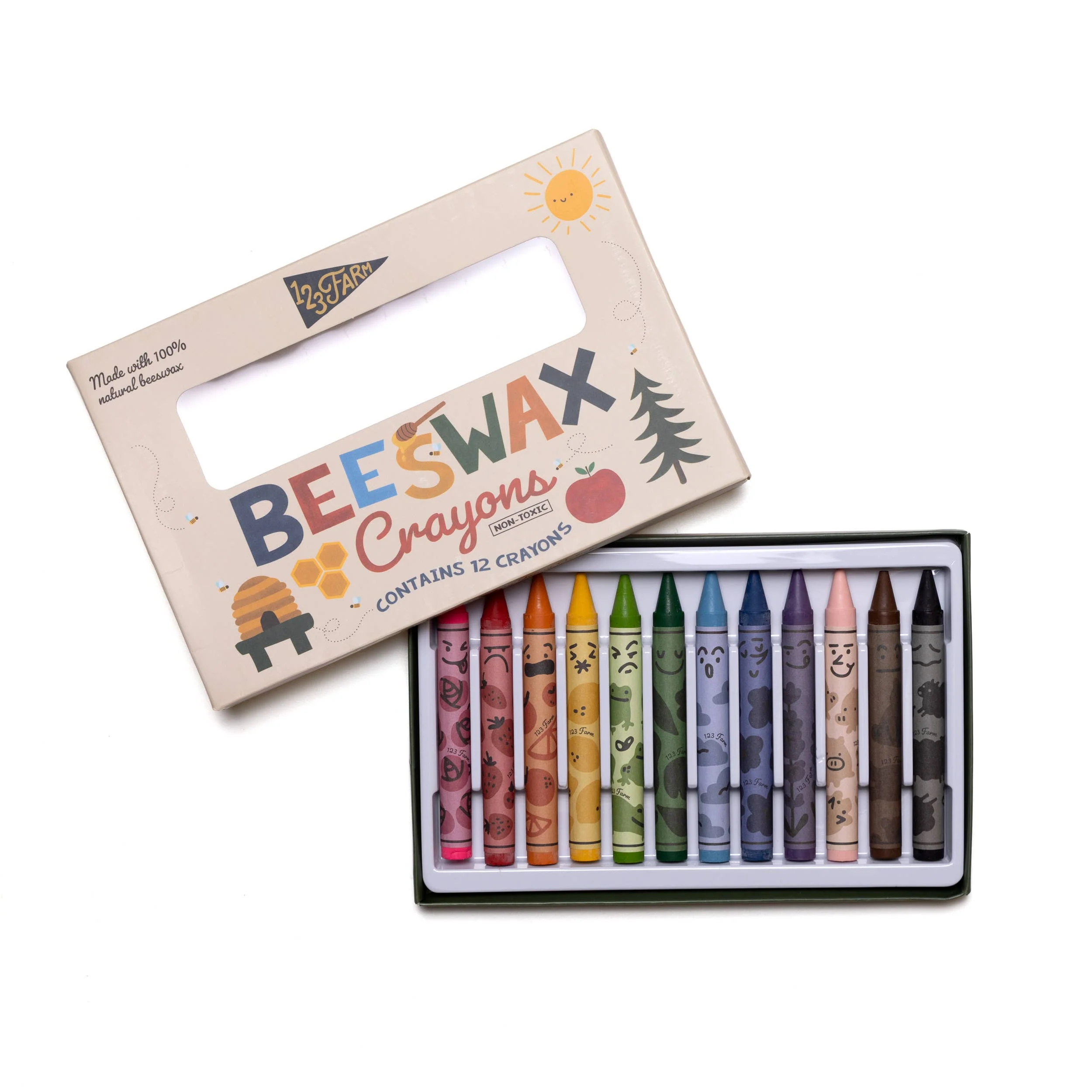 12 Beeswax Crayons – Non-Toxic, Kid-Friendly Design - Image 2