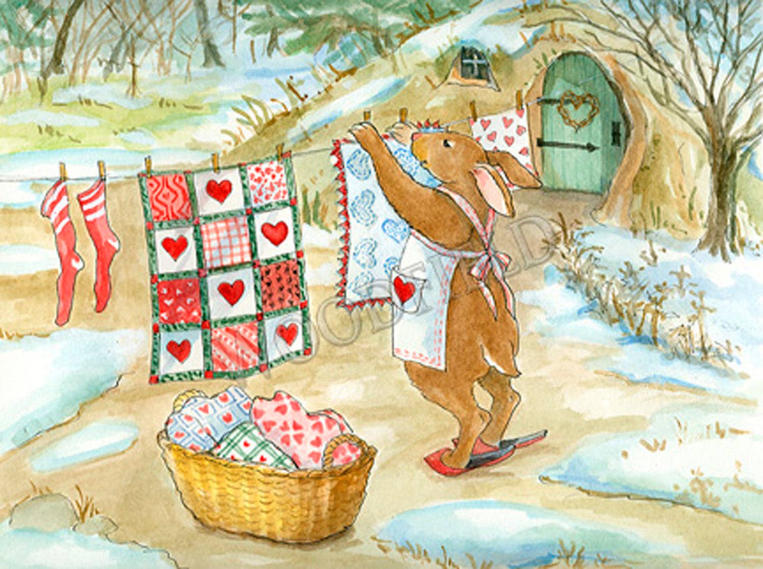 #763 - Rebecca's Hearts Notecard