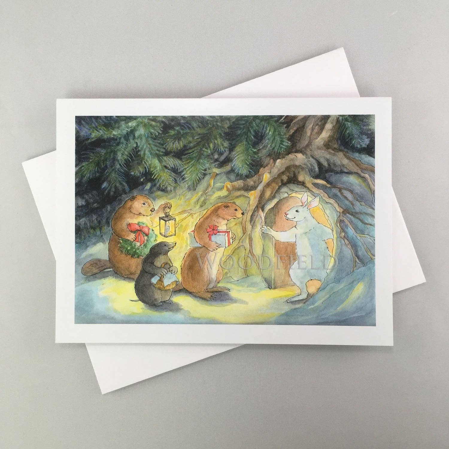 #764 - Yuletide Friends Notecard - Image 2
