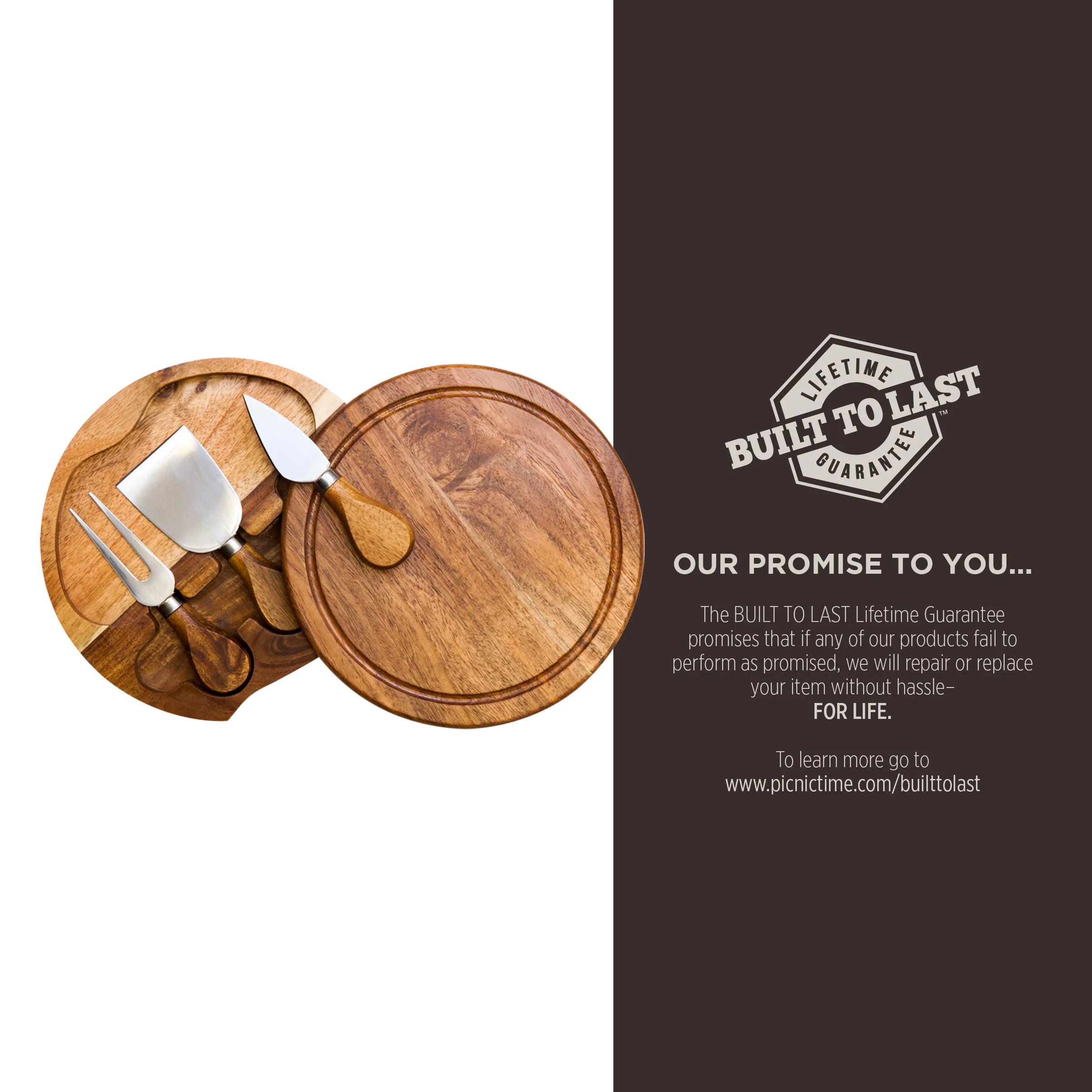 Acacia Brie Cheese Cutting Board & Tools - Image 10