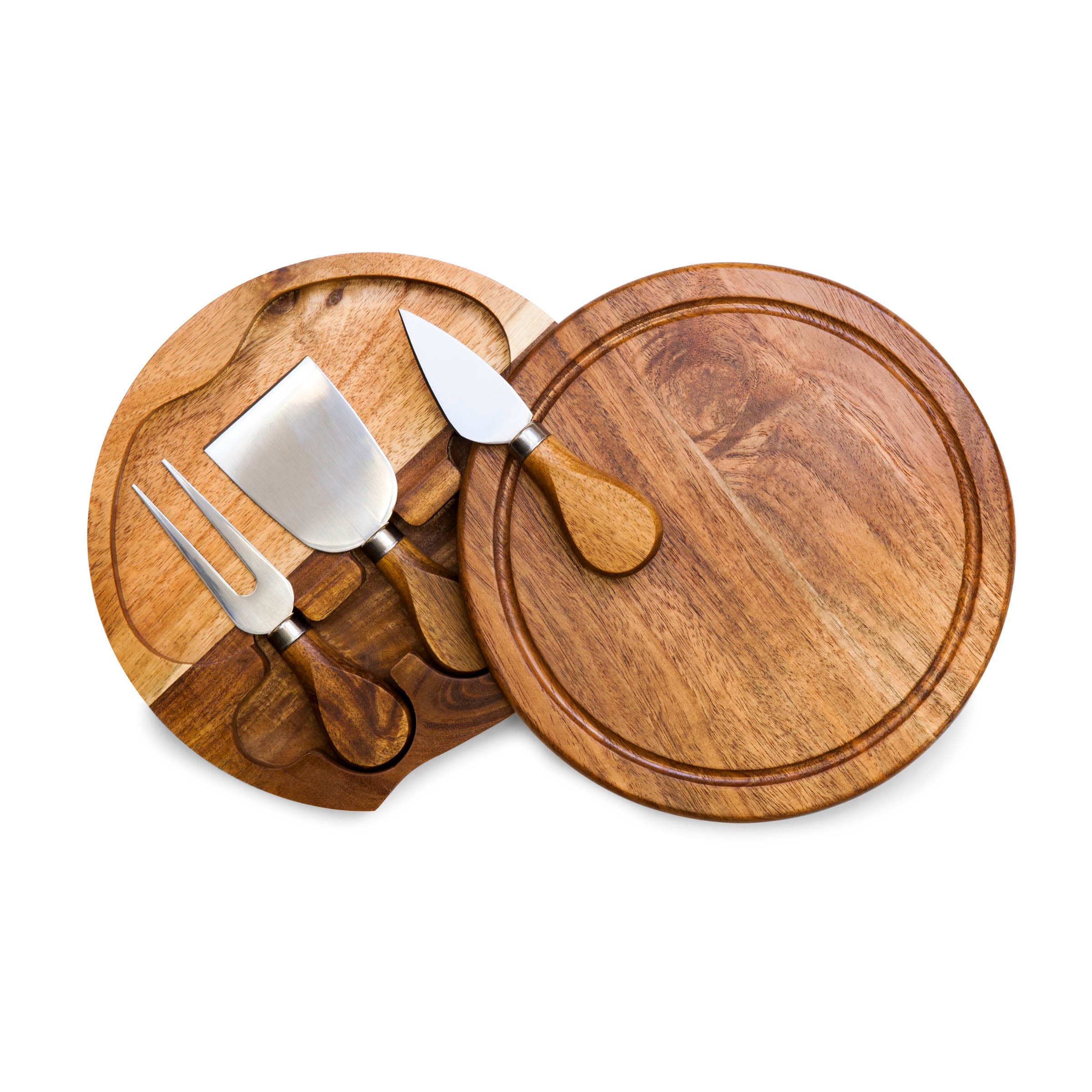 Acacia Brie Cheese Cutting Board & Tools - Image 2