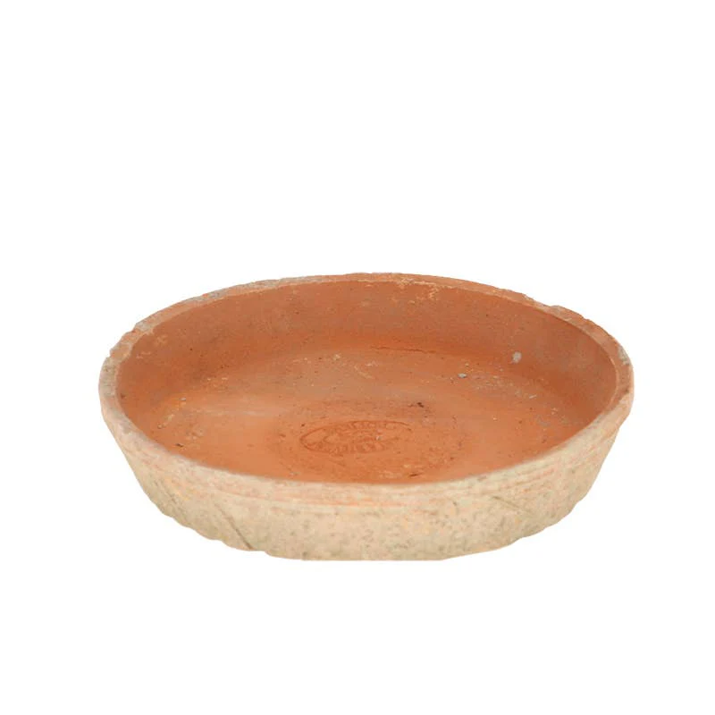 Aged Terracotta Round Saucers - Image 3