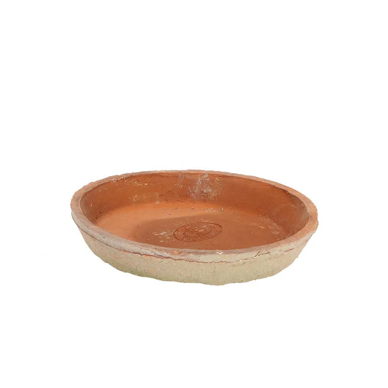 Aged Terracotta Round Saucers - Image 4