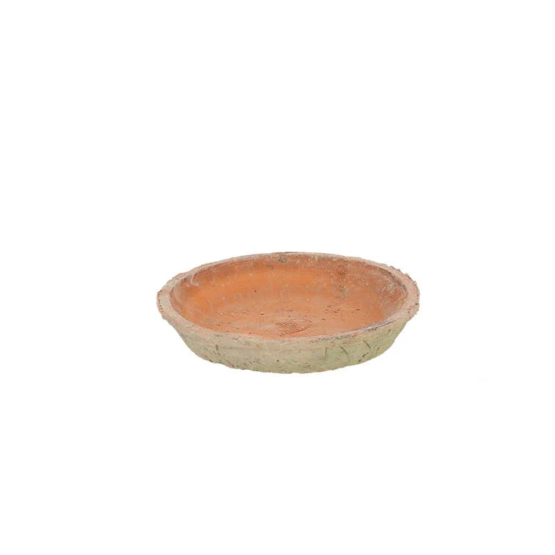 Aged Terracotta Round Saucers - Image 5