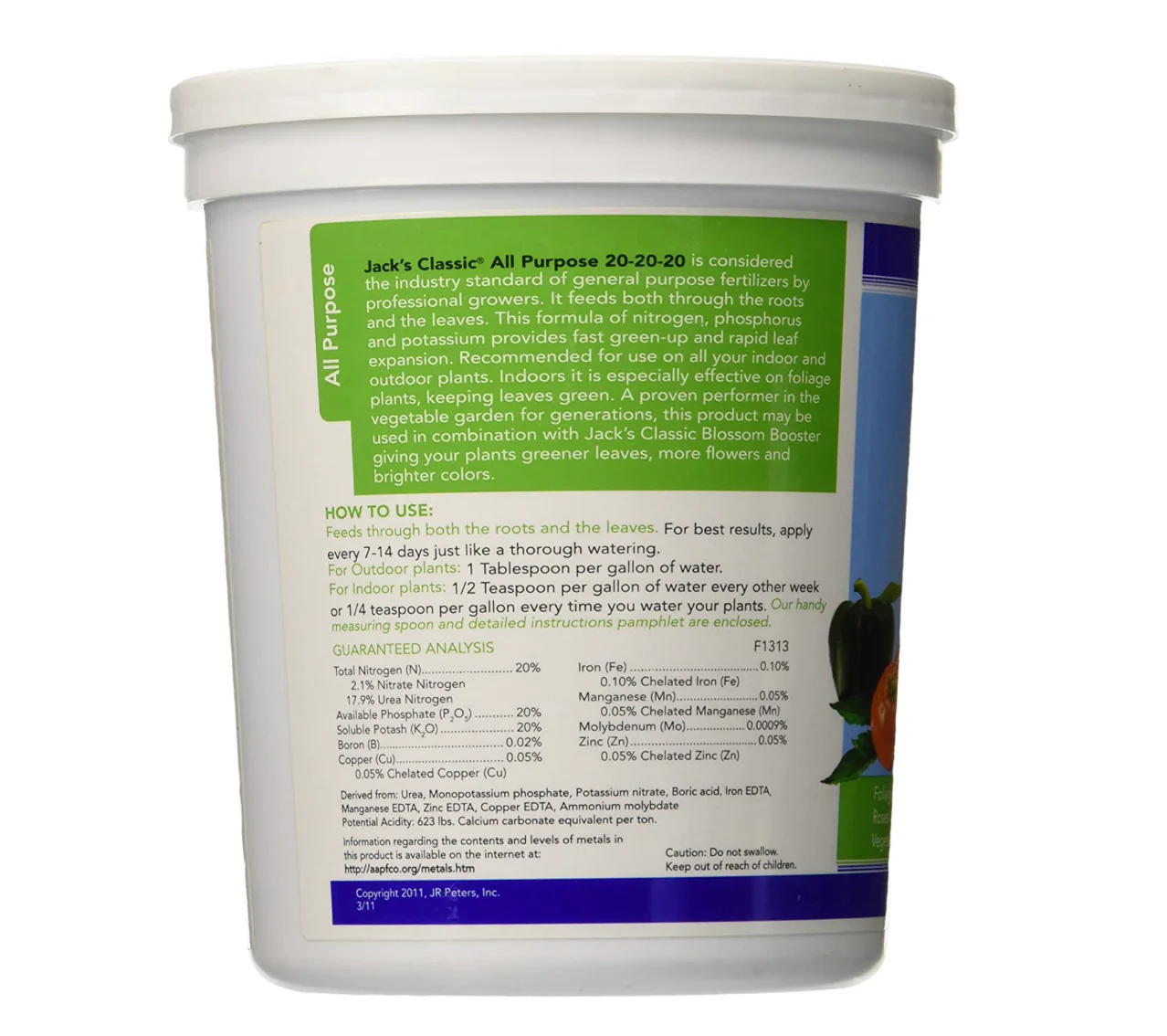 Jack’s Classic All Purpose Fertilizer 20-20-20 - Image 2