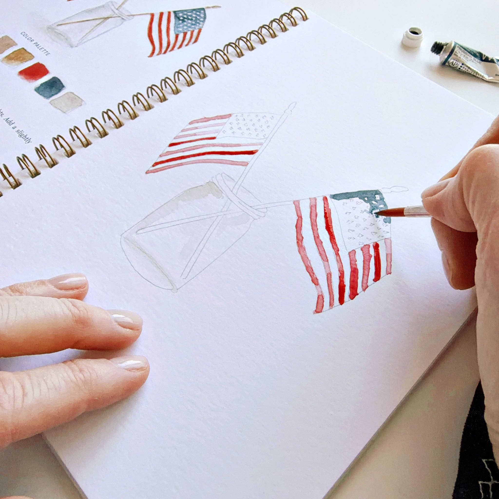 Americana watercolor workbook - Image 4