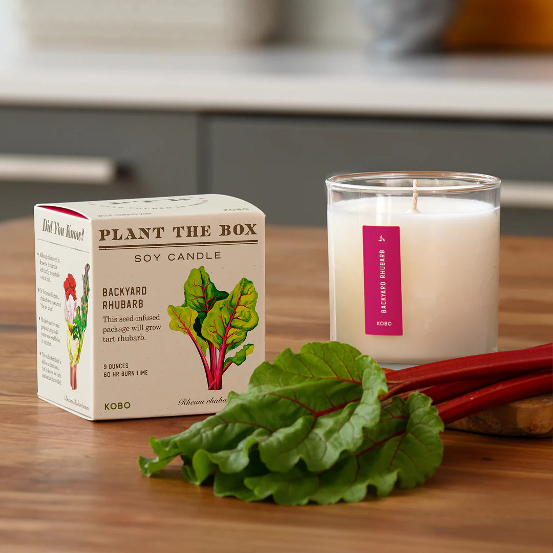 Backyard Rhubarb - Plant the Box Candle - 9oz. - Image 2