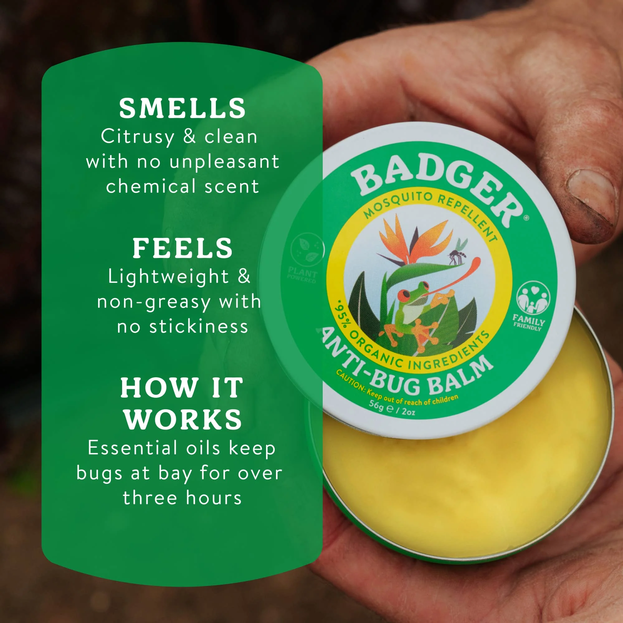 Badger Bug Repellent Tin, Organic and Deet-Free - Image 6