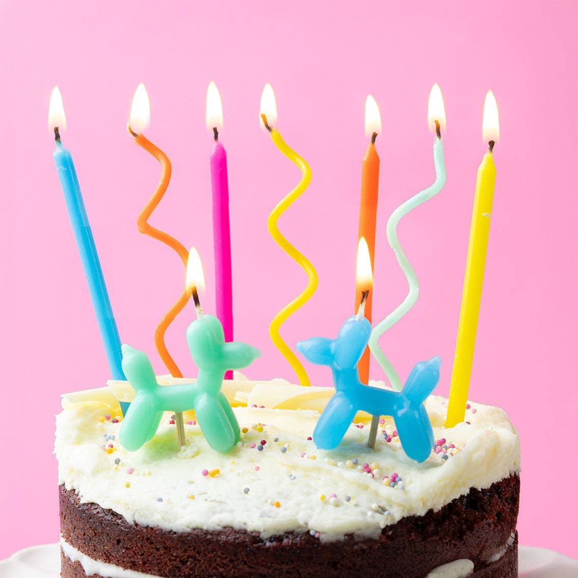 Balloon Dog Birthday Candles - 9 Pack - Image 2
