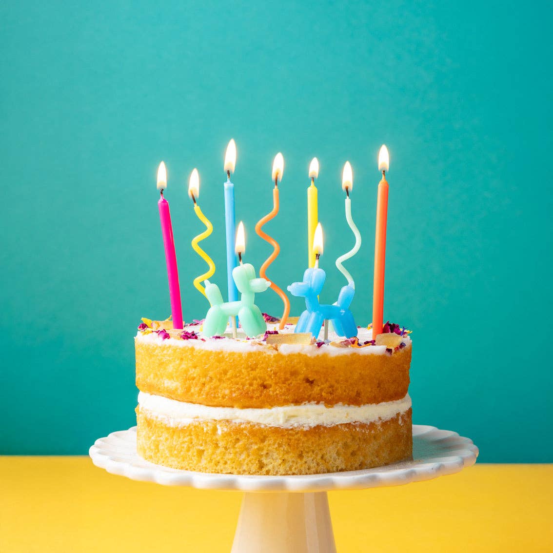 Balloon Dog Birthday Candles - 9 Pack - Image 3