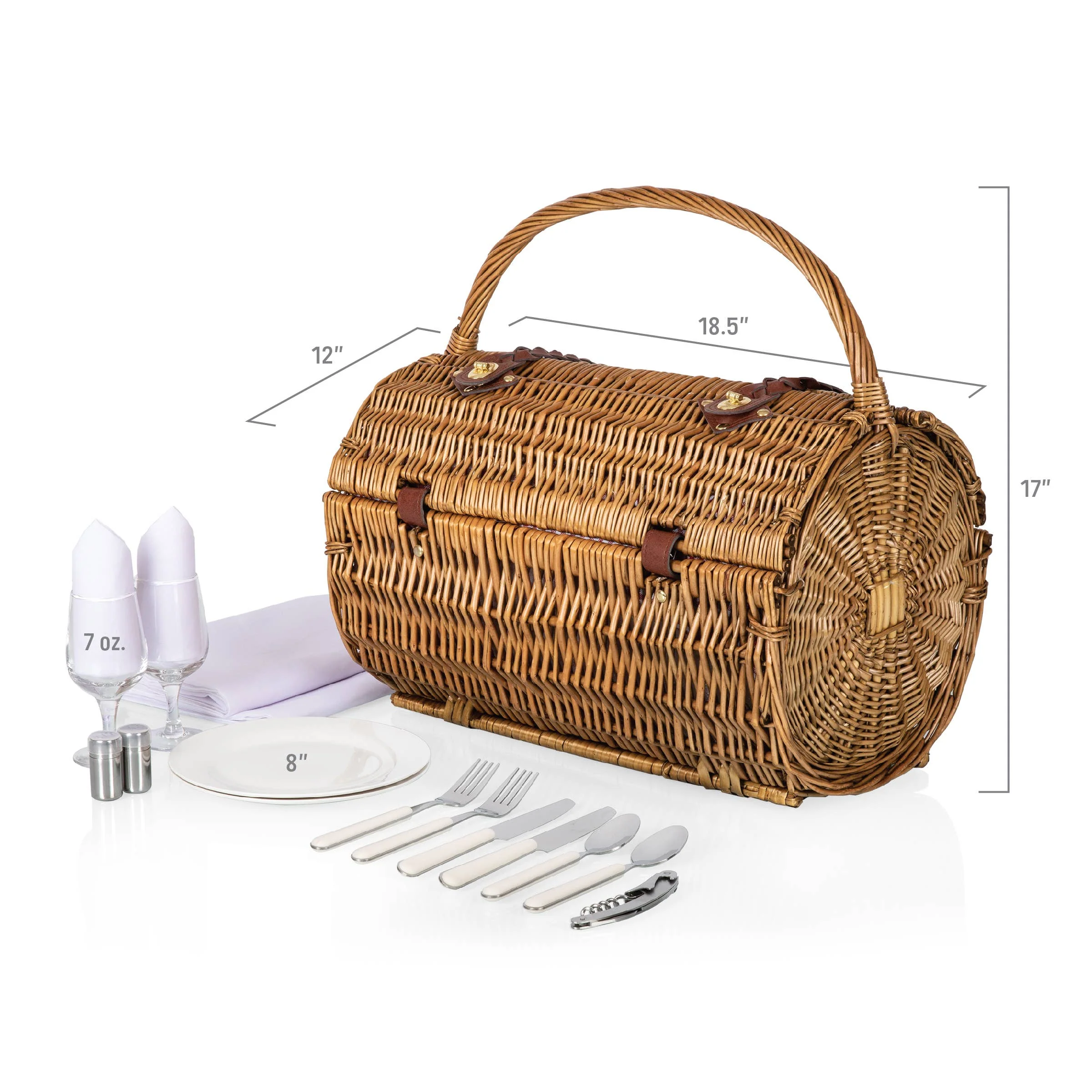 Barrel Picnic Basket - Image 7