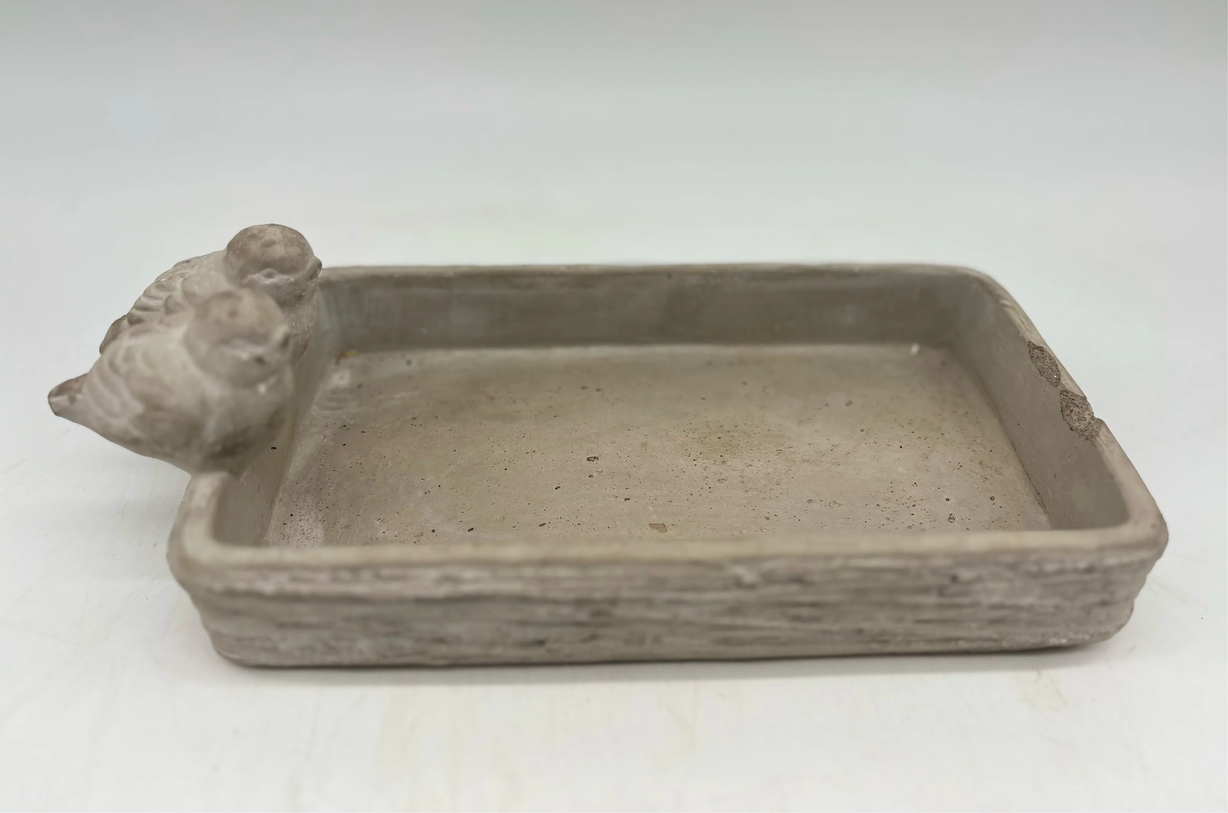 Low Bird Cement Pot - Image 2
