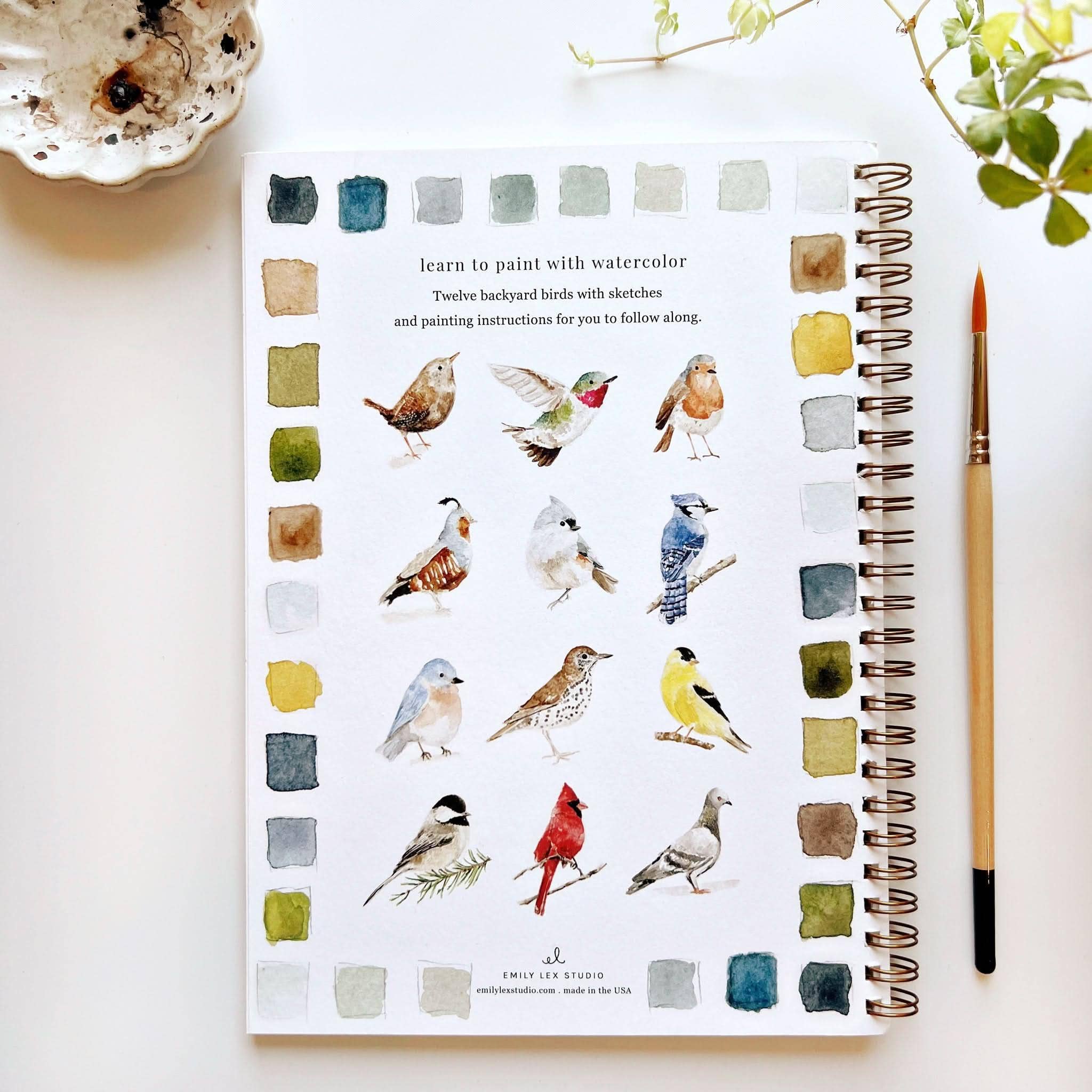 Birds watercolor workbook - Image 2
