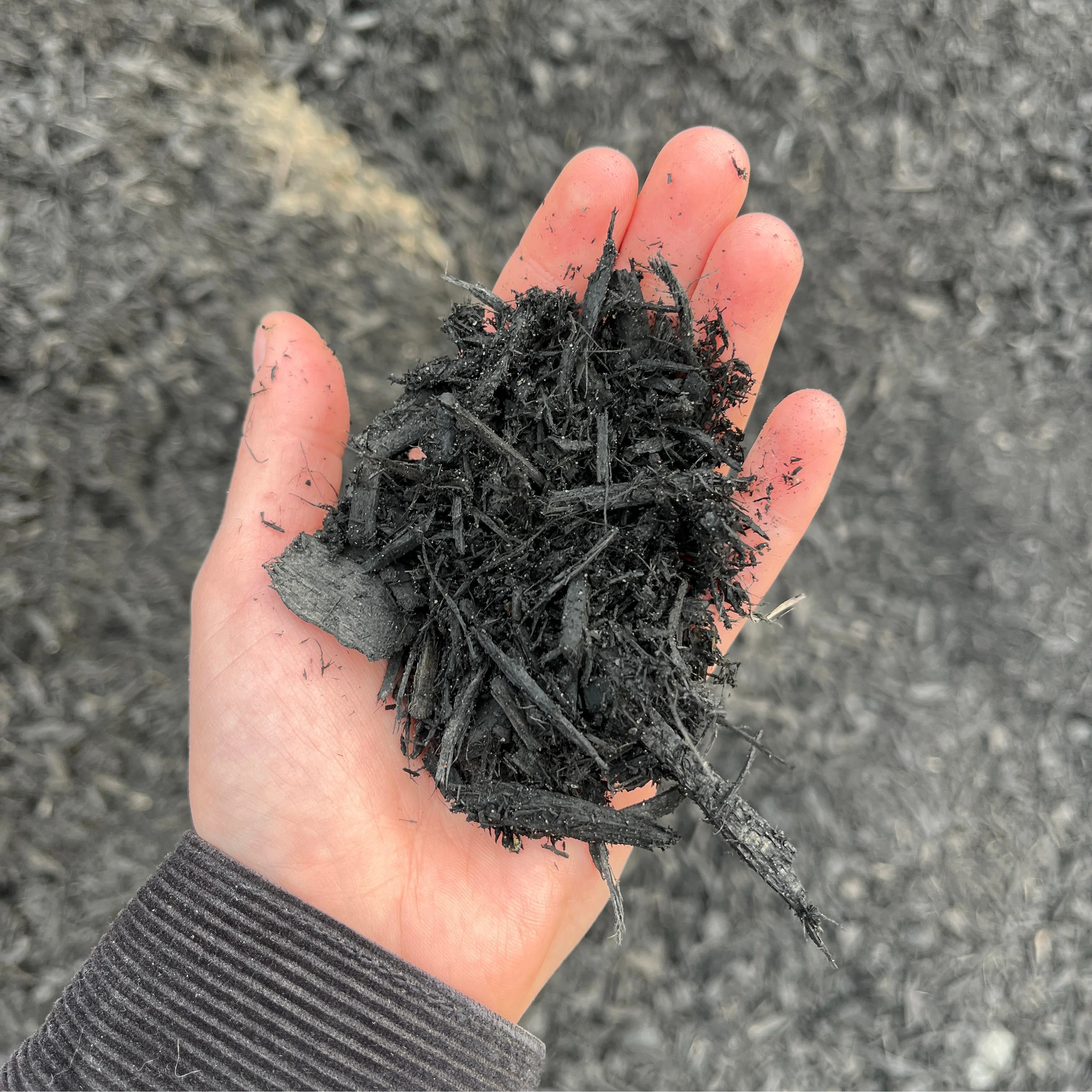 All Natural Black Dyed Mulch - Image 2