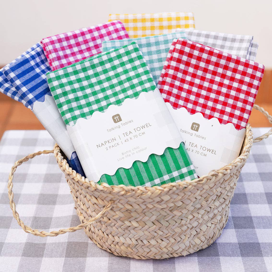 Blue Gingham Napkins - Image 3