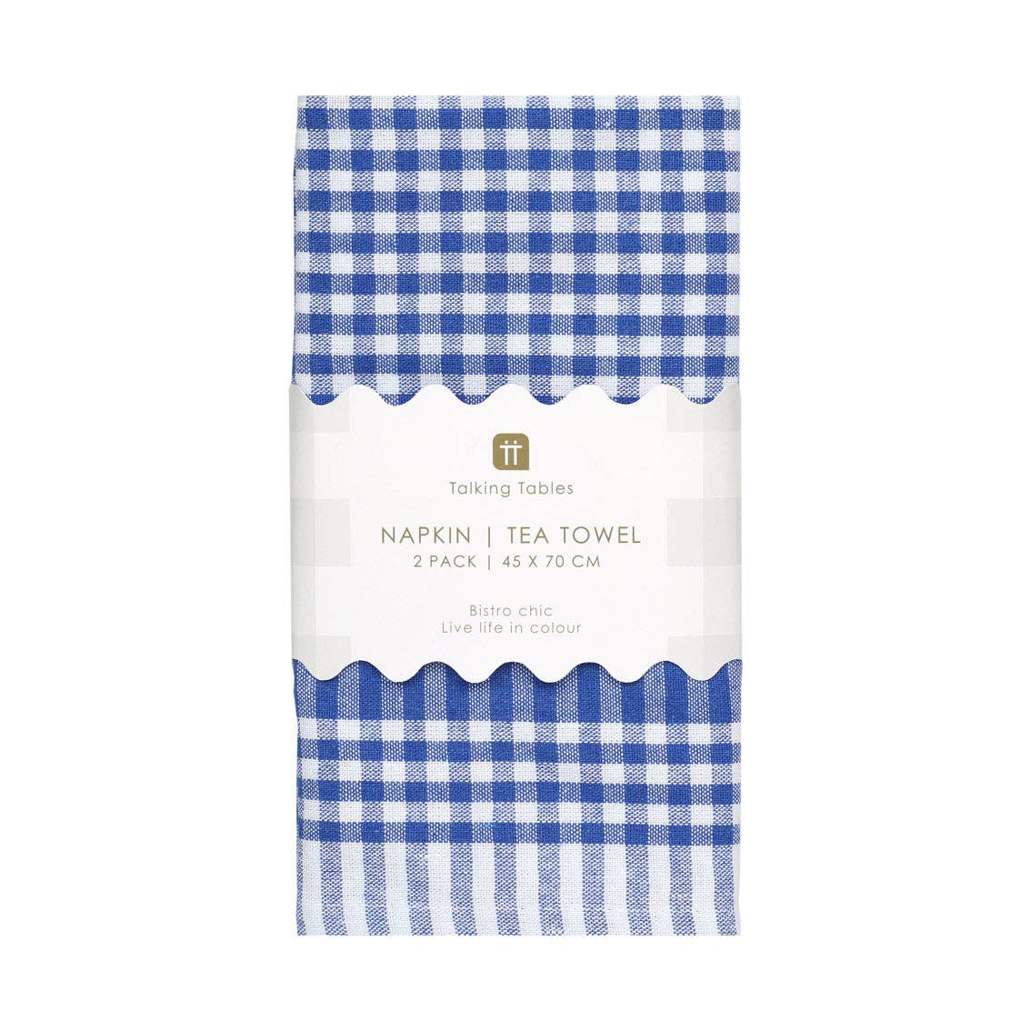 Blue Gingham Napkins - Image 4