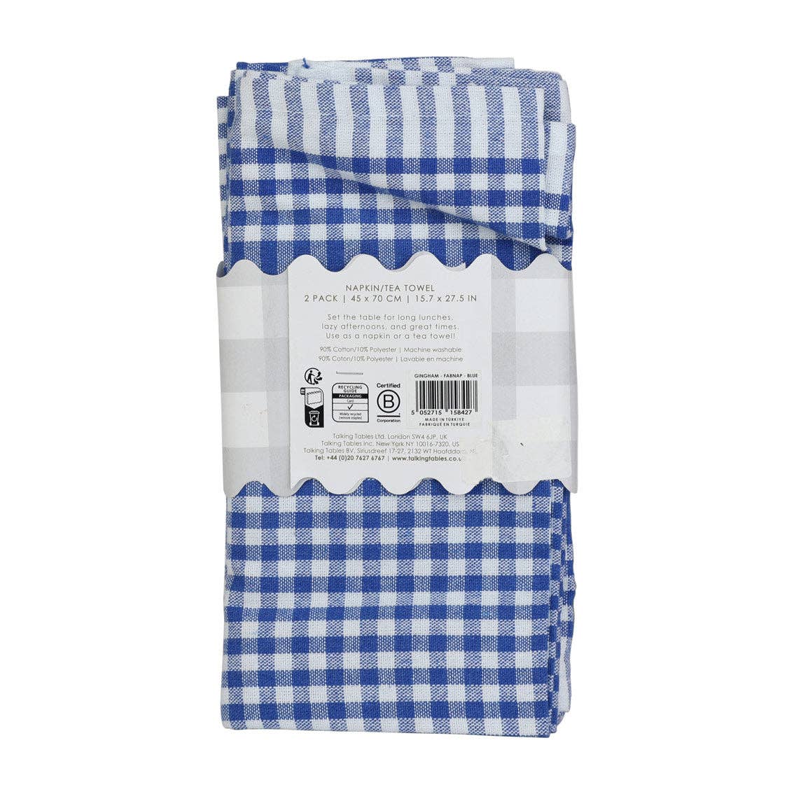 Blue Gingham Napkins - Image 5