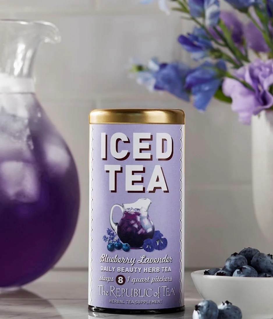 Blueberry Lavender Iced Tea - The Republic of Tea
