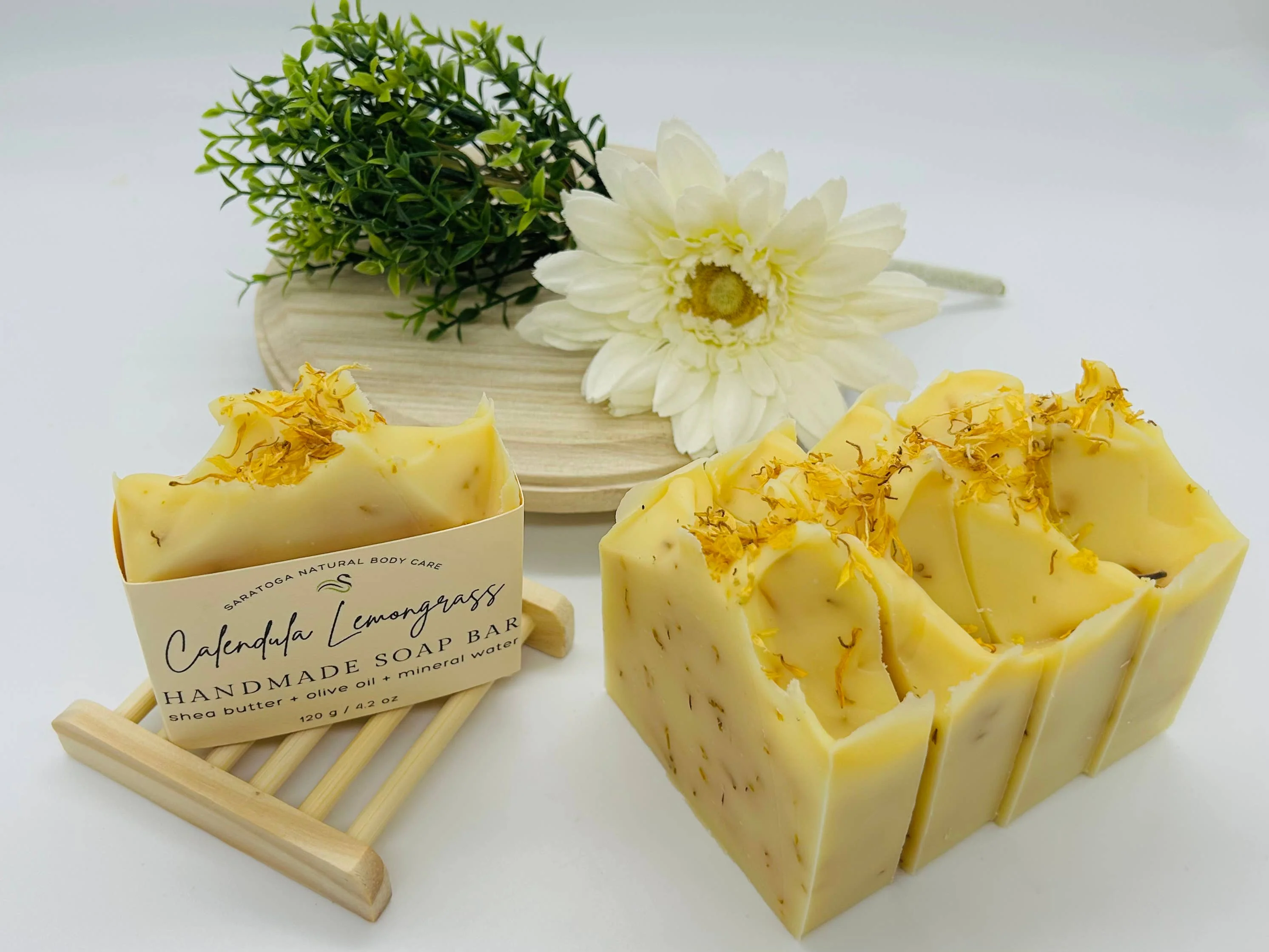 Calendula Lemongrass Handmade Soap Bar NATURAL VEGAN - Image 5