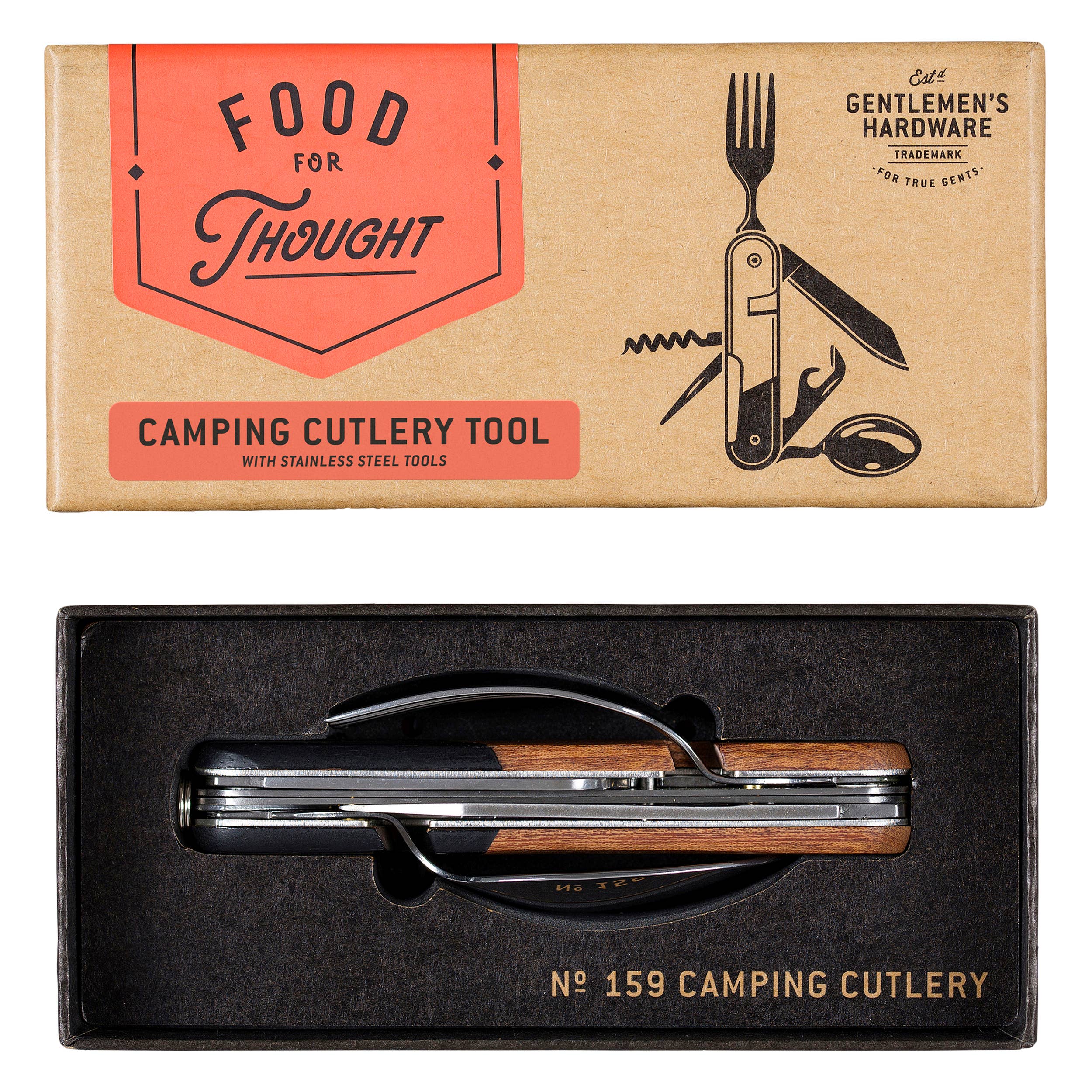 Camping Cutlery Tool, Wood - Image 2