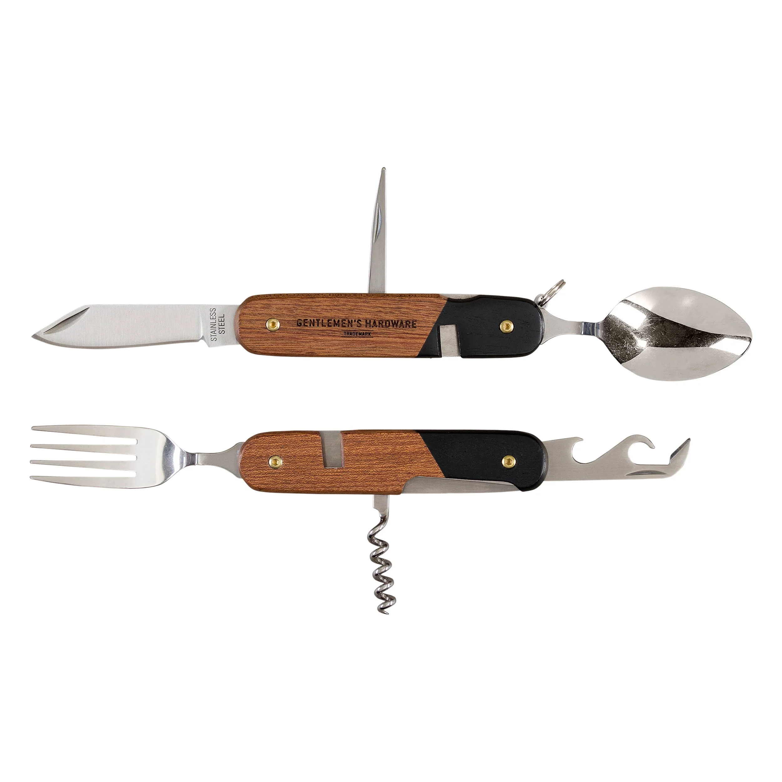Camping Cutlery Tool, Wood - Image 3