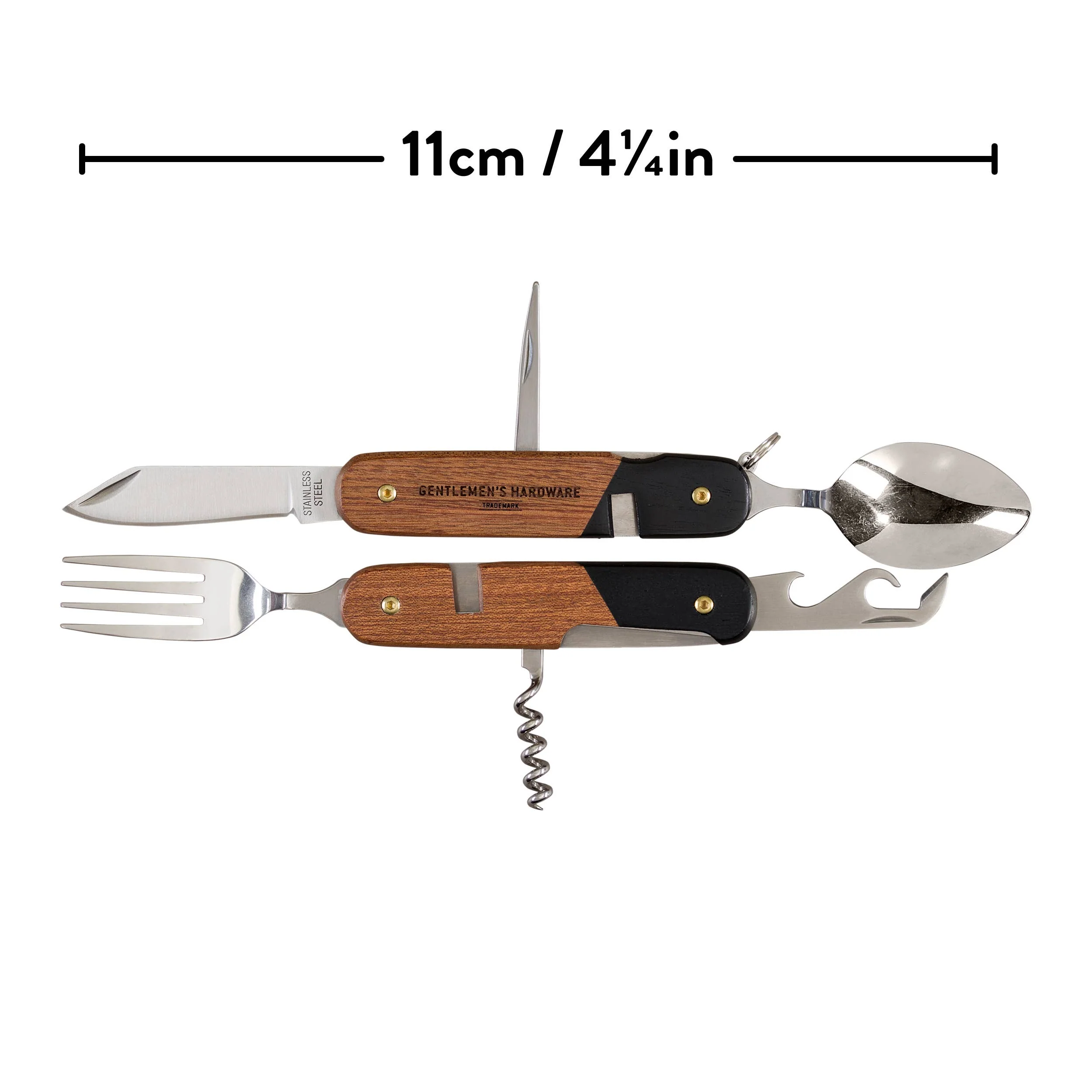 Camping Cutlery Tool, Wood - Image 4