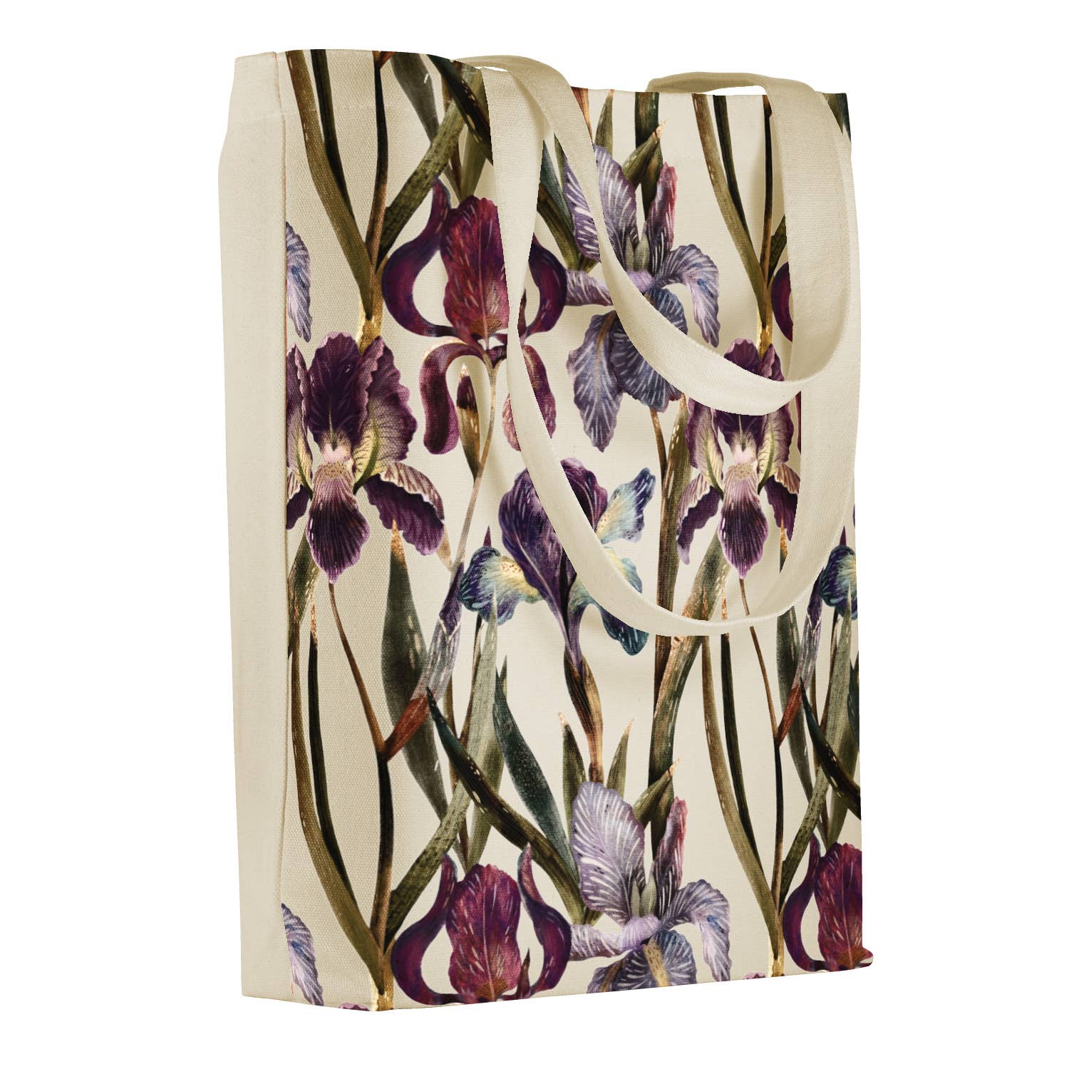 Canvas Shopper Bag - Irises - Image 2