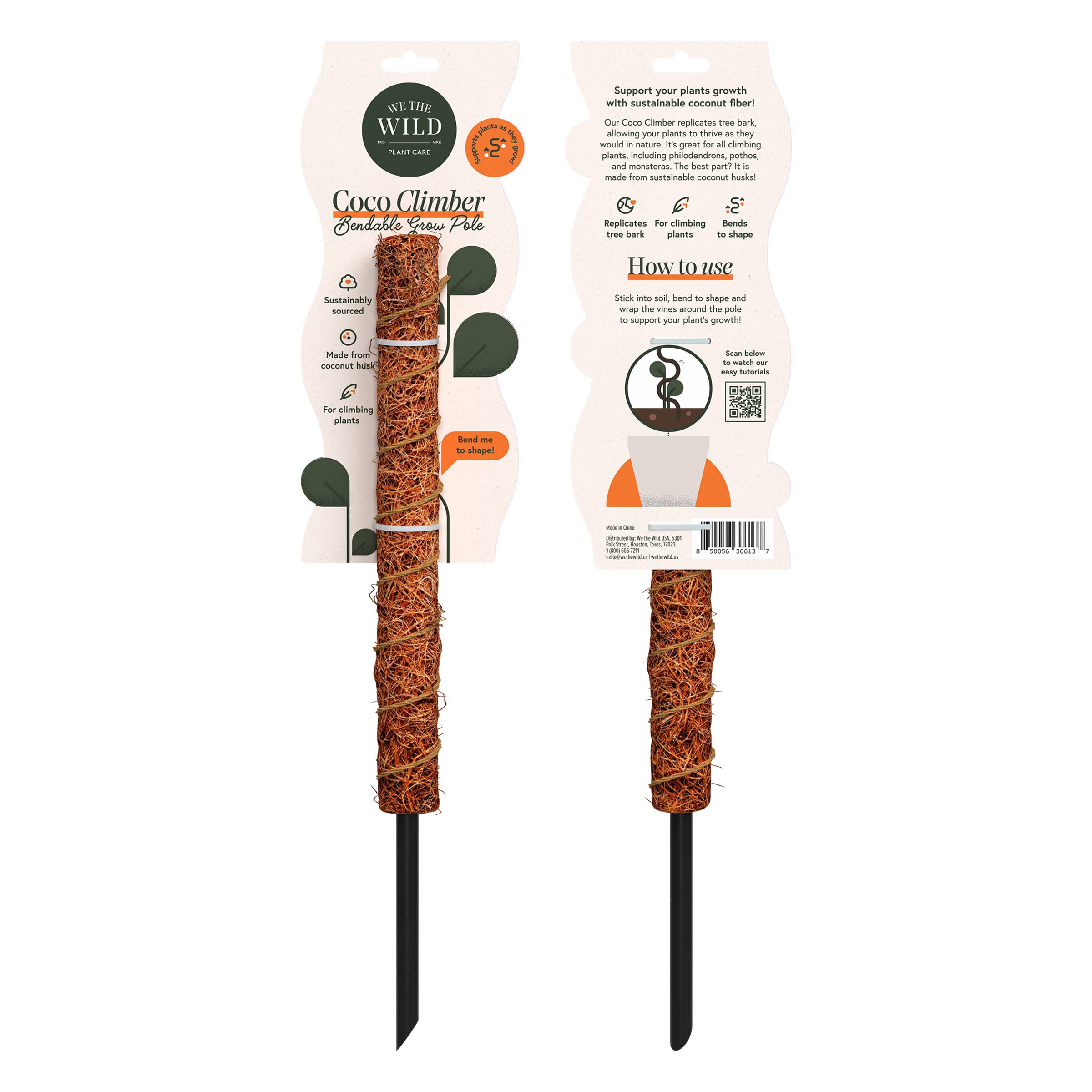 Coconut Coir Bendable Grow Pole 16" - Image 5