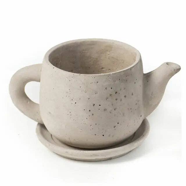Concrete "Teapot" Planter - Image 2