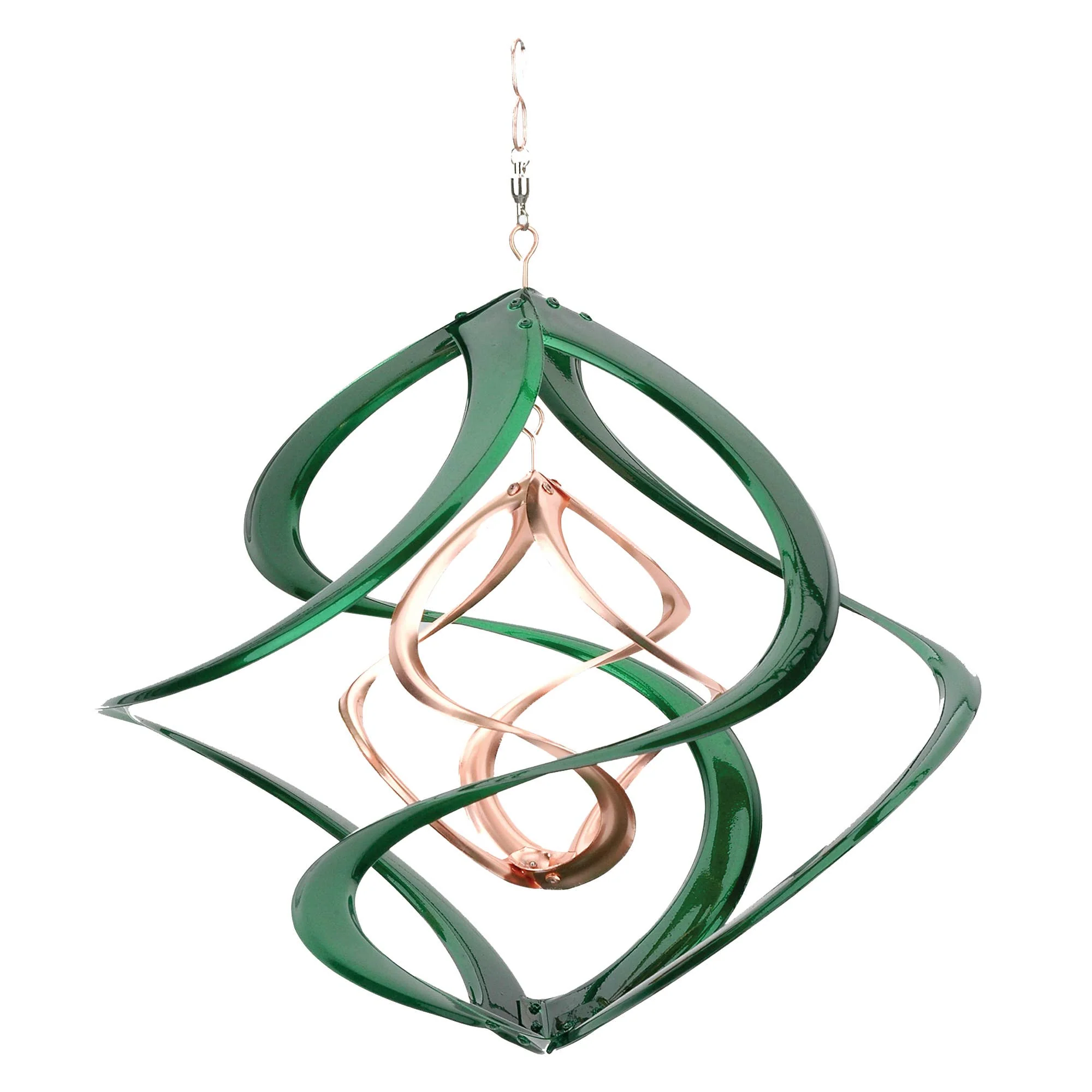 Copper & Green Double Helix Cosmix Garden Spinner - 14" - Image 2