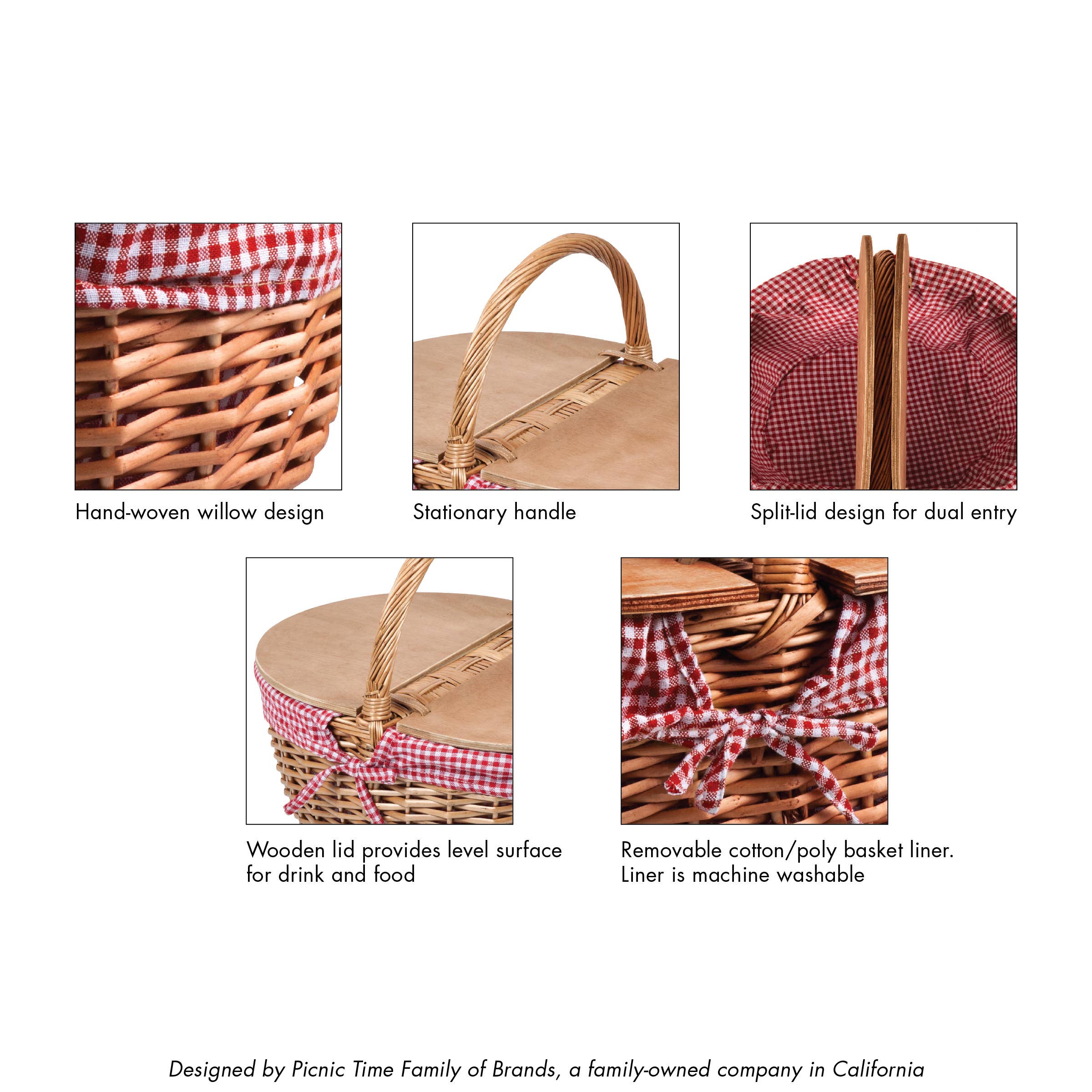 Country Picnic Basket - Image 4