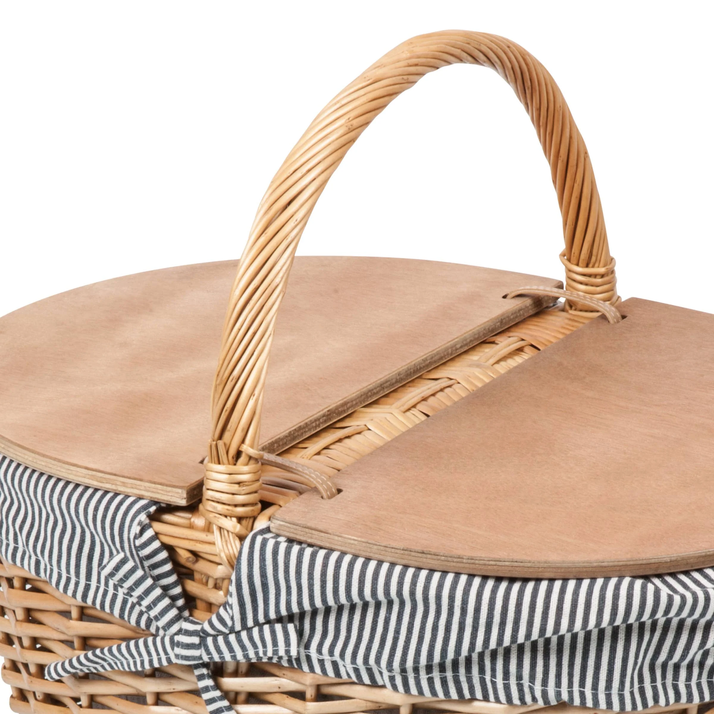 Country Vintage Picnic Wicker Basket - Image 10