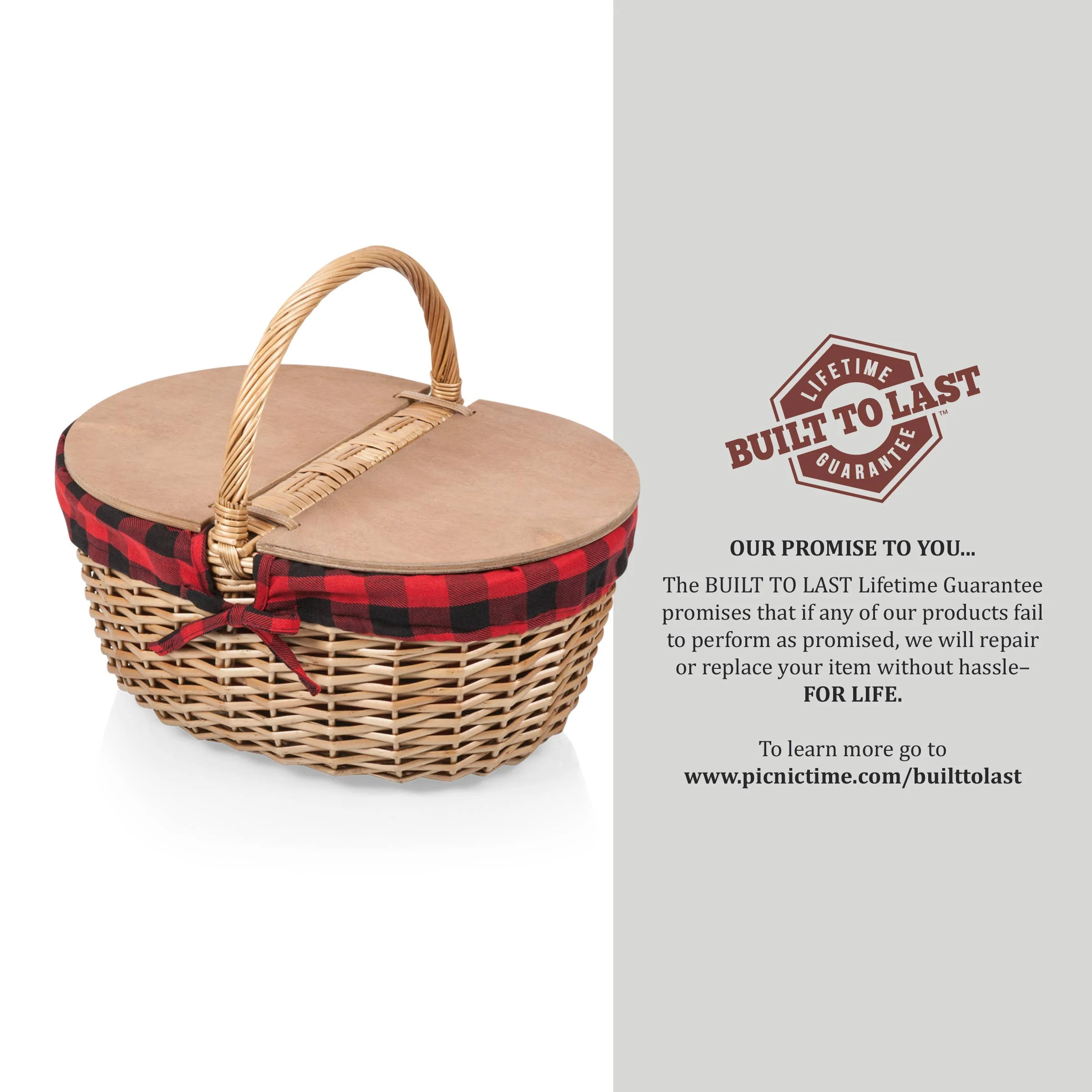 Country Vintage Picnic Wicker Basket - Image 24