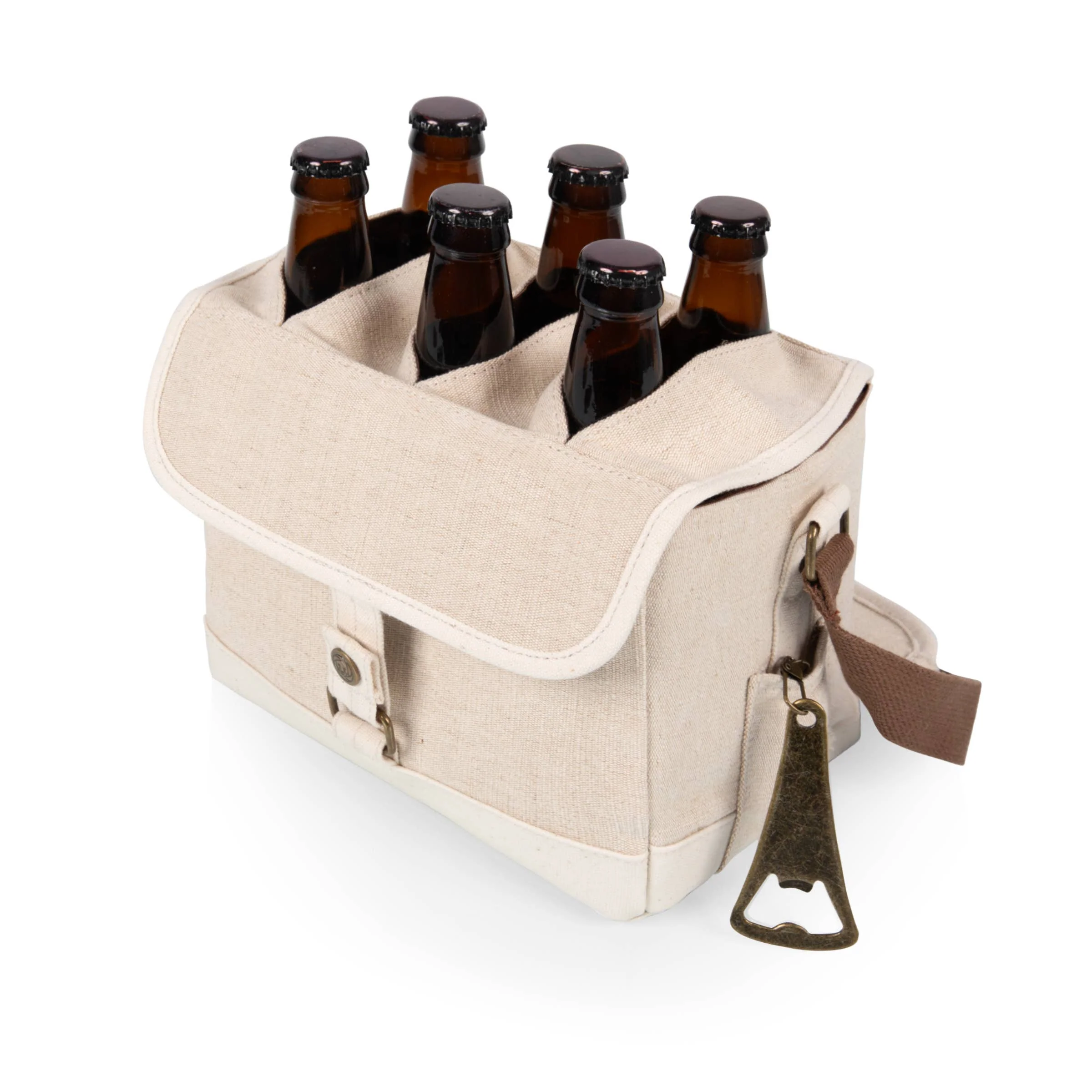 Craft Beer Caddy Cooler Tote with Opener - Image 16
