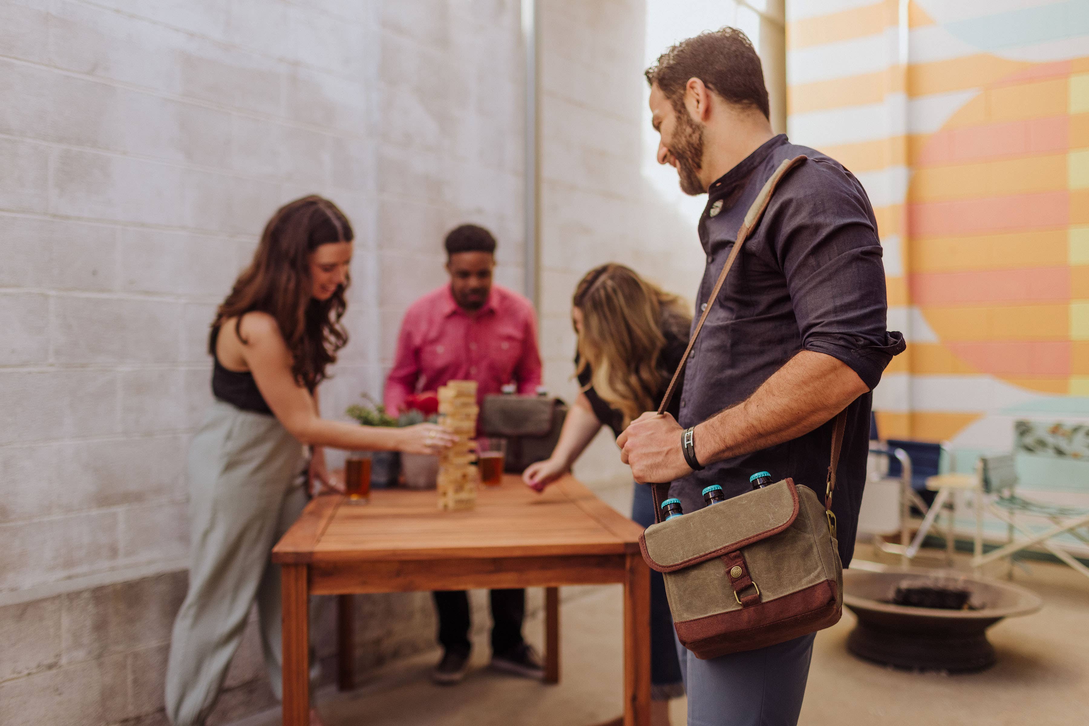 Craft Beer Caddy Cooler Tote with Opener - Image 3