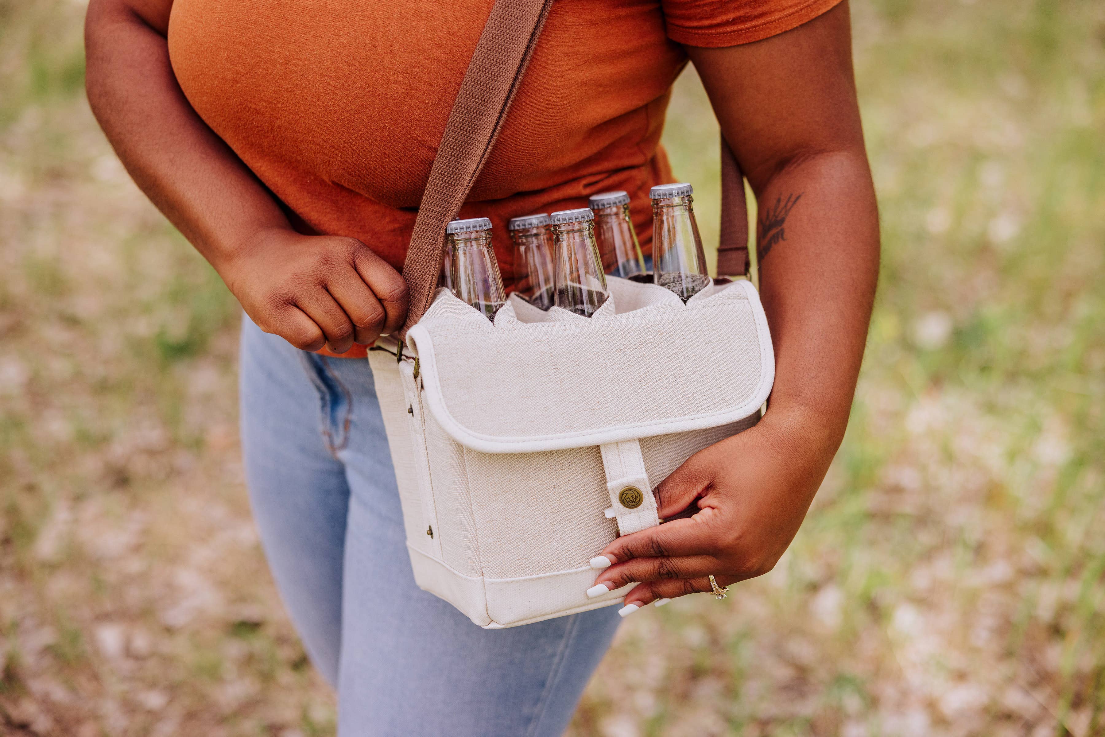 Craft Beer Caddy Cooler Tote with Opener - Image 4