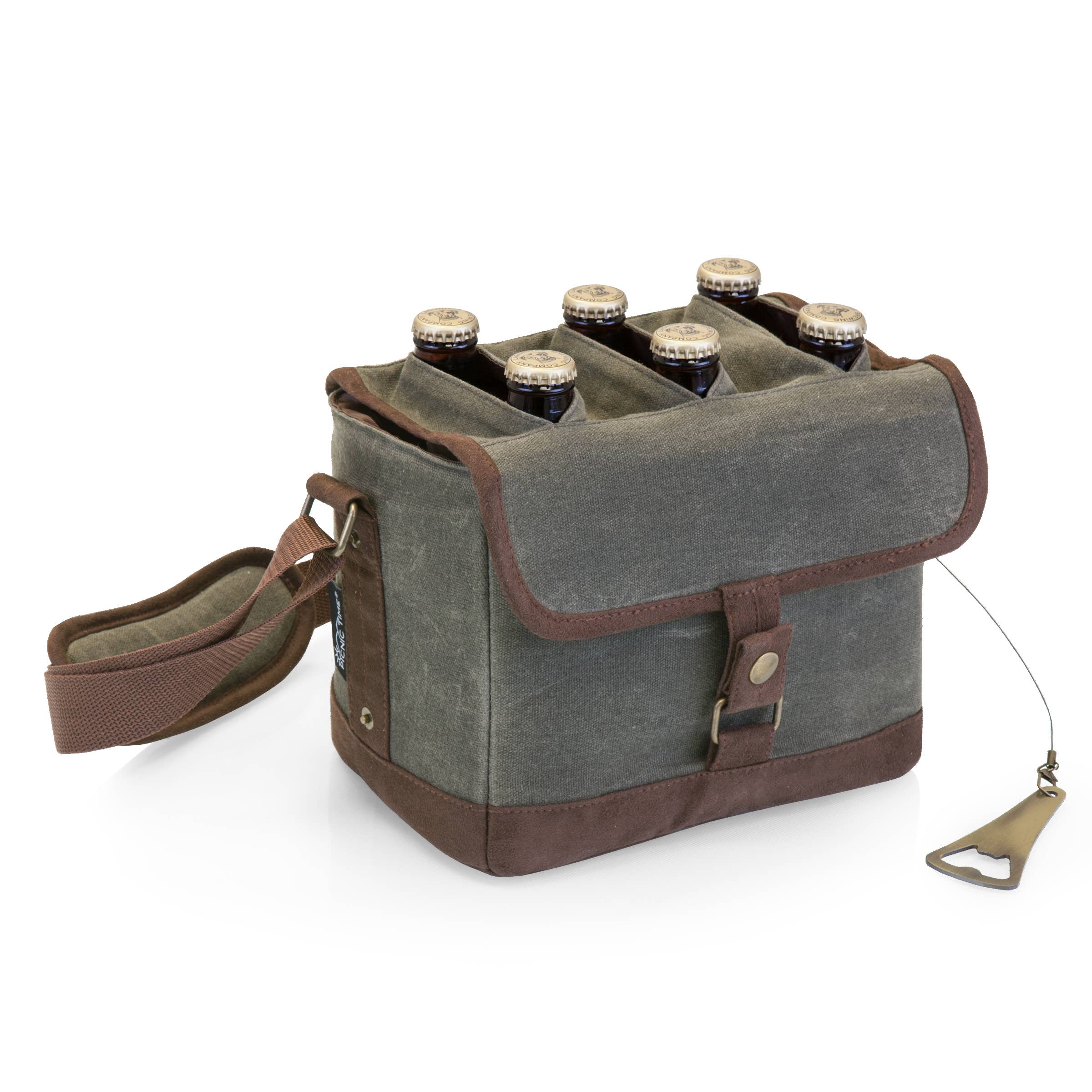 Craft Beer Caddy Cooler Tote with Opener - Image 5