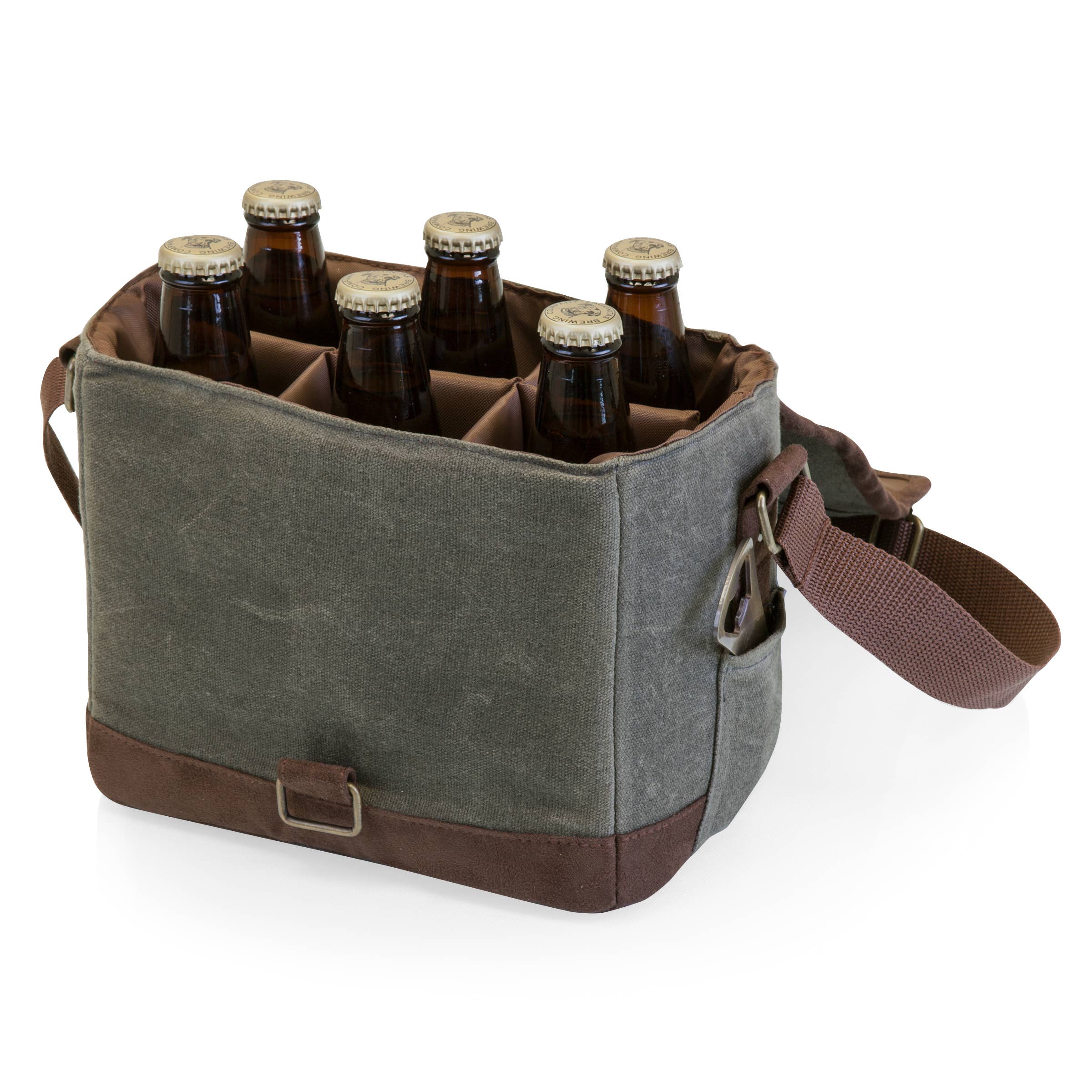 Craft Beer Caddy Cooler Tote with Opener - Image 6