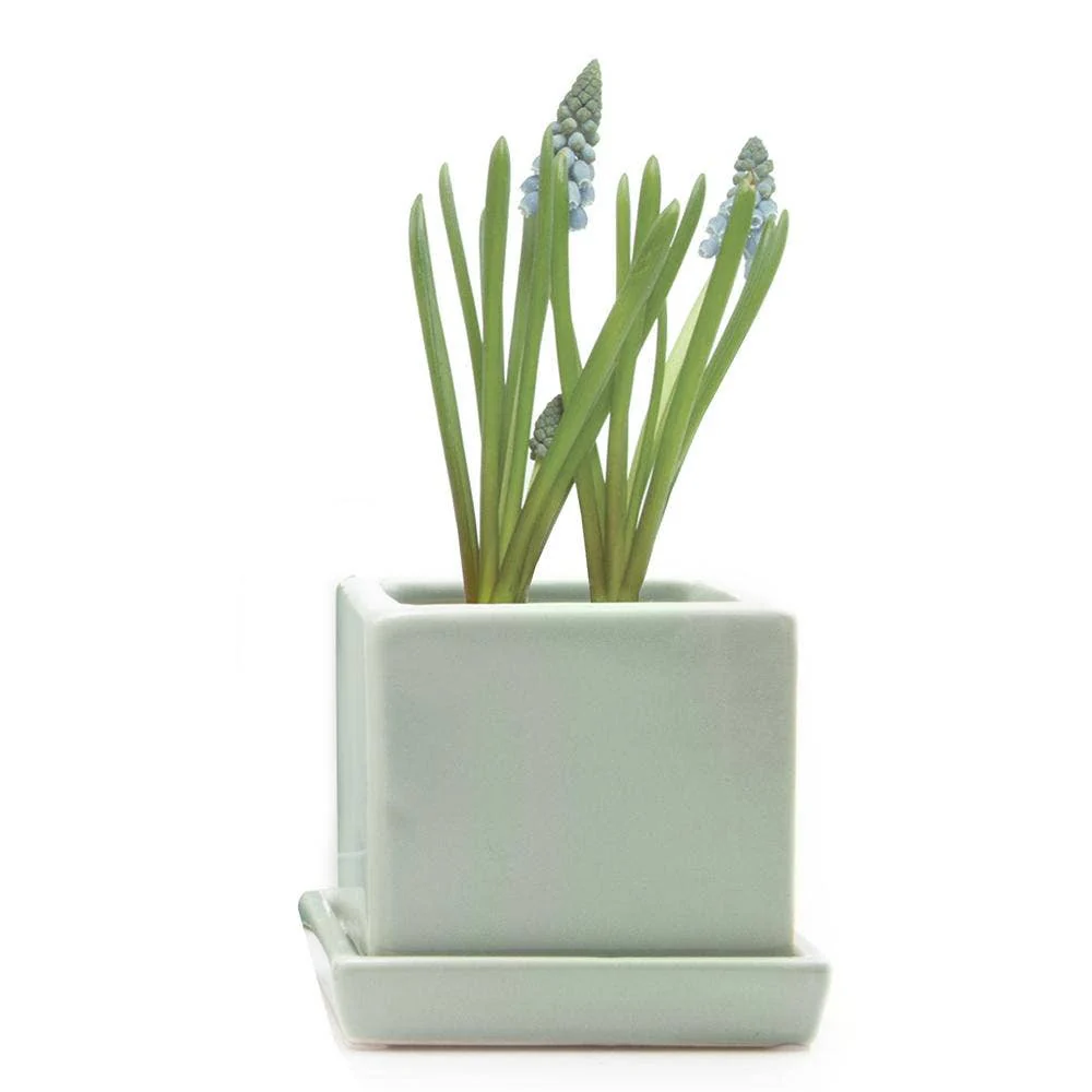 Cube Pot With Saucer And Drainage Hole 60 Plus Colors - Image 2