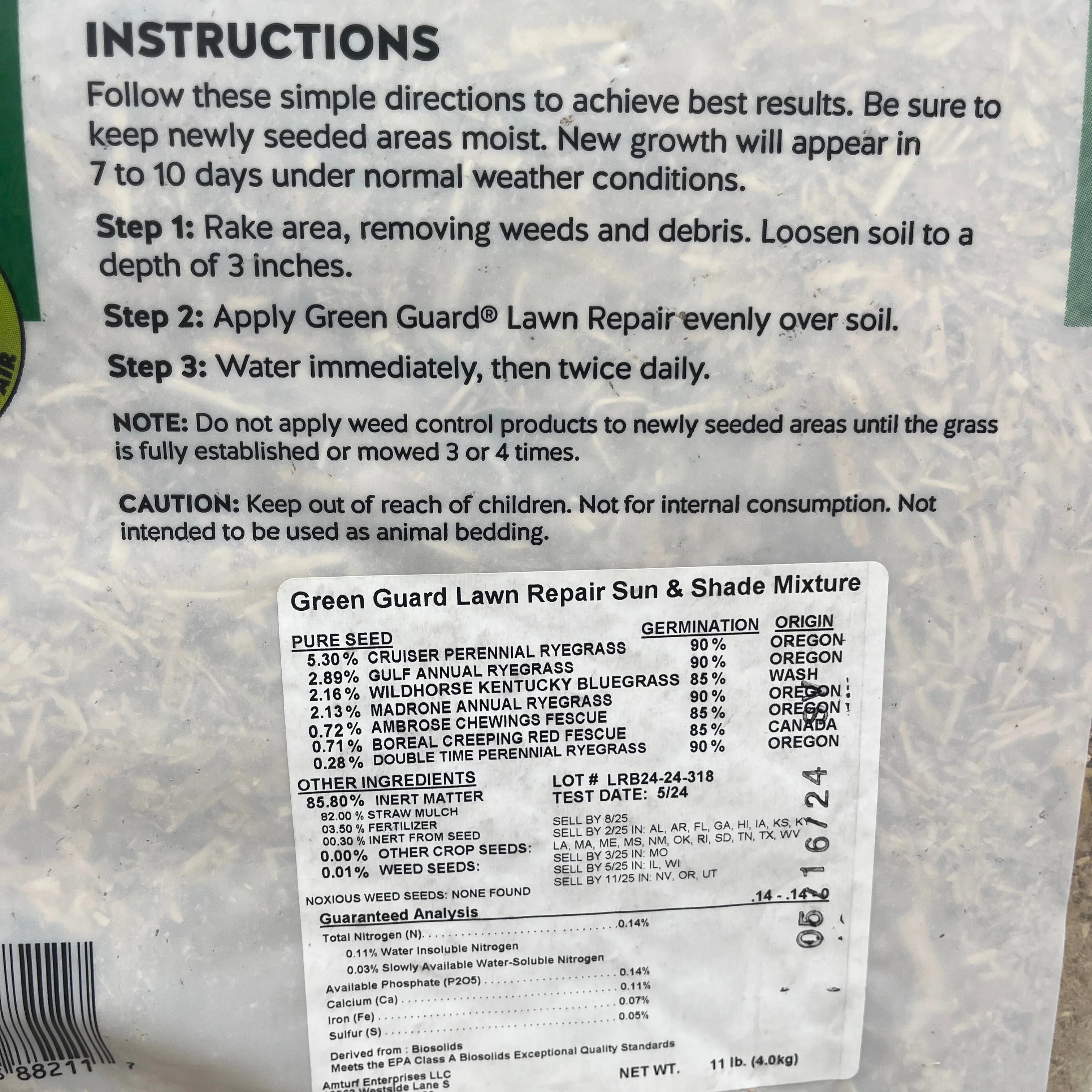 Green Guard® Lawn Repair Sun & Shade Mixture - Image 3