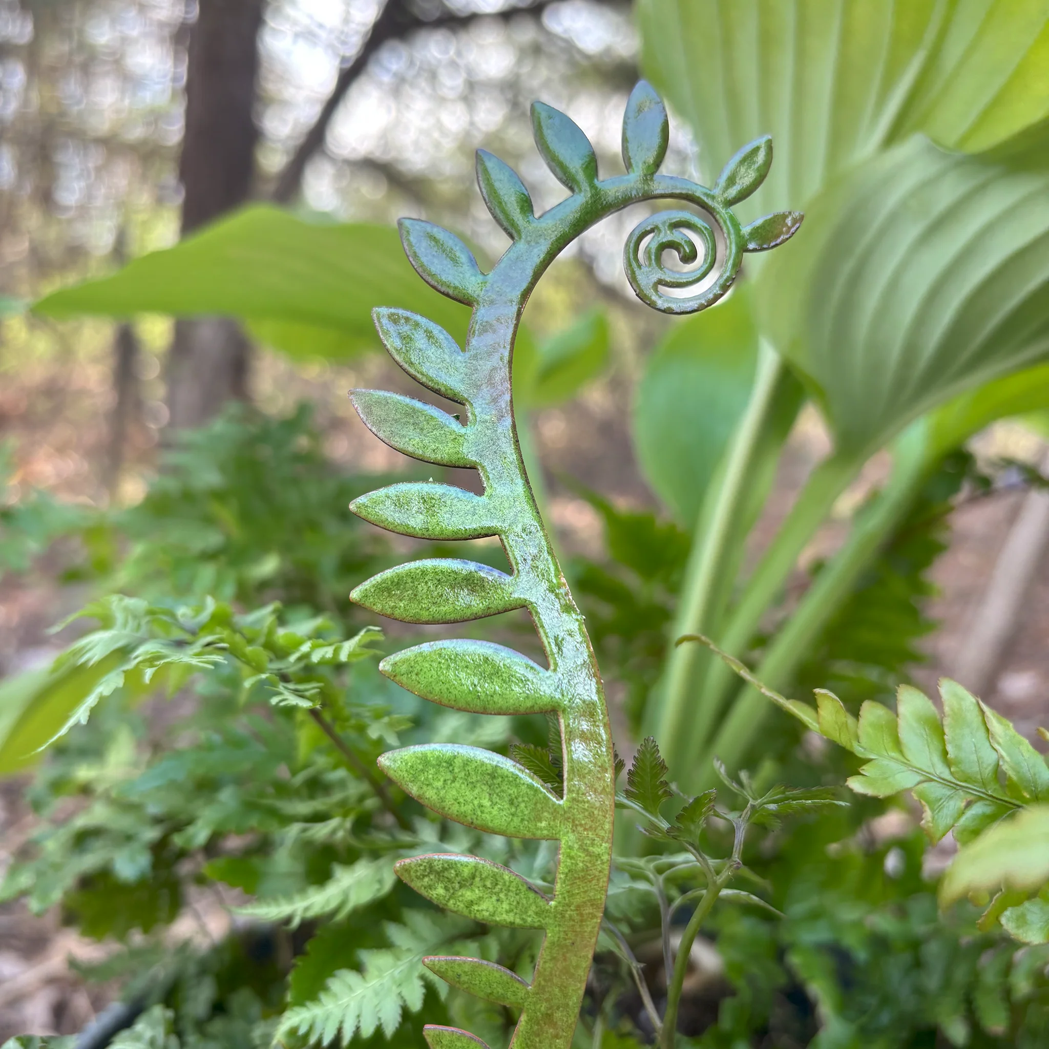 Enamel Fiddlehead Fern- moss - Image 3