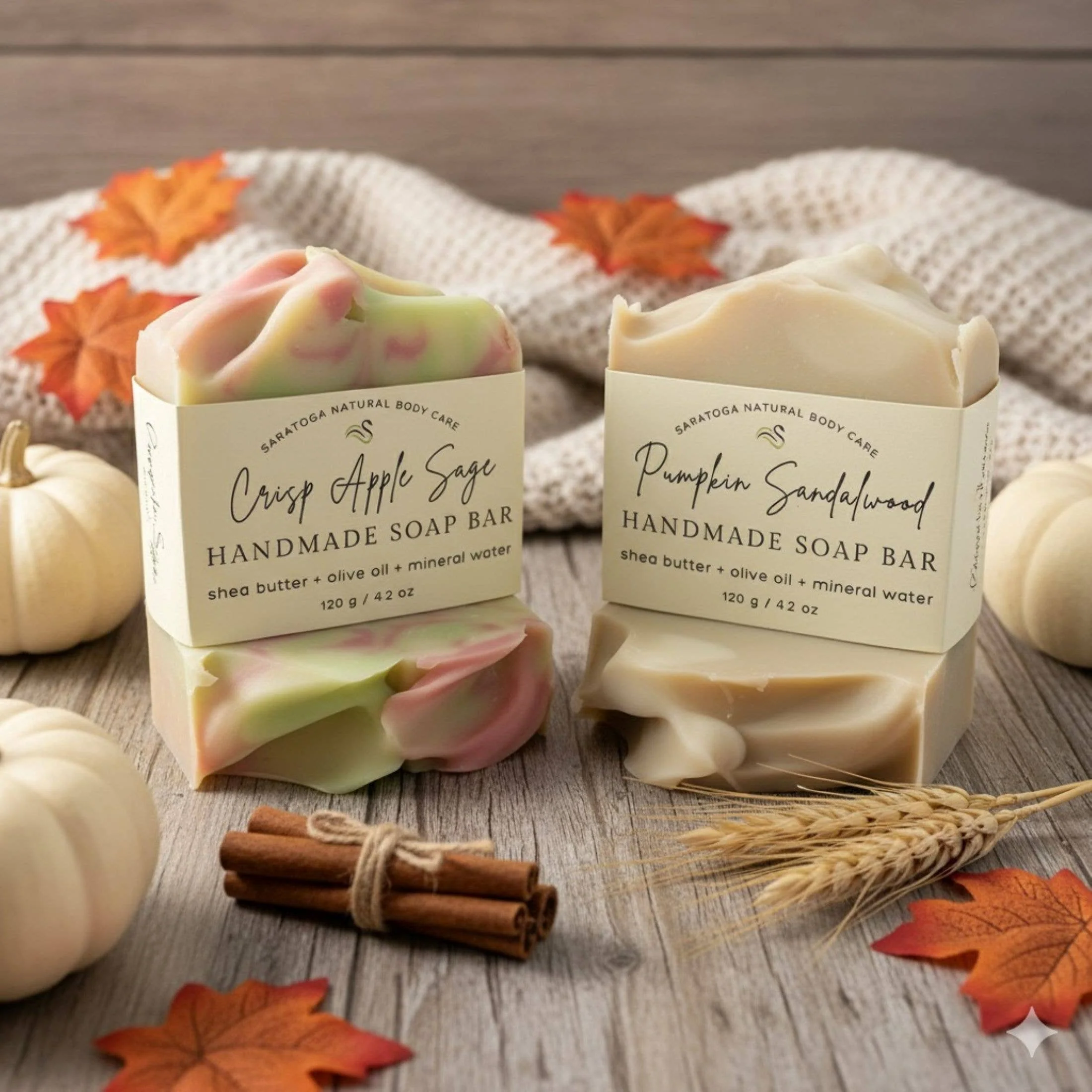 Crisp Apple Sage Handmade Soap Bar - Image 3