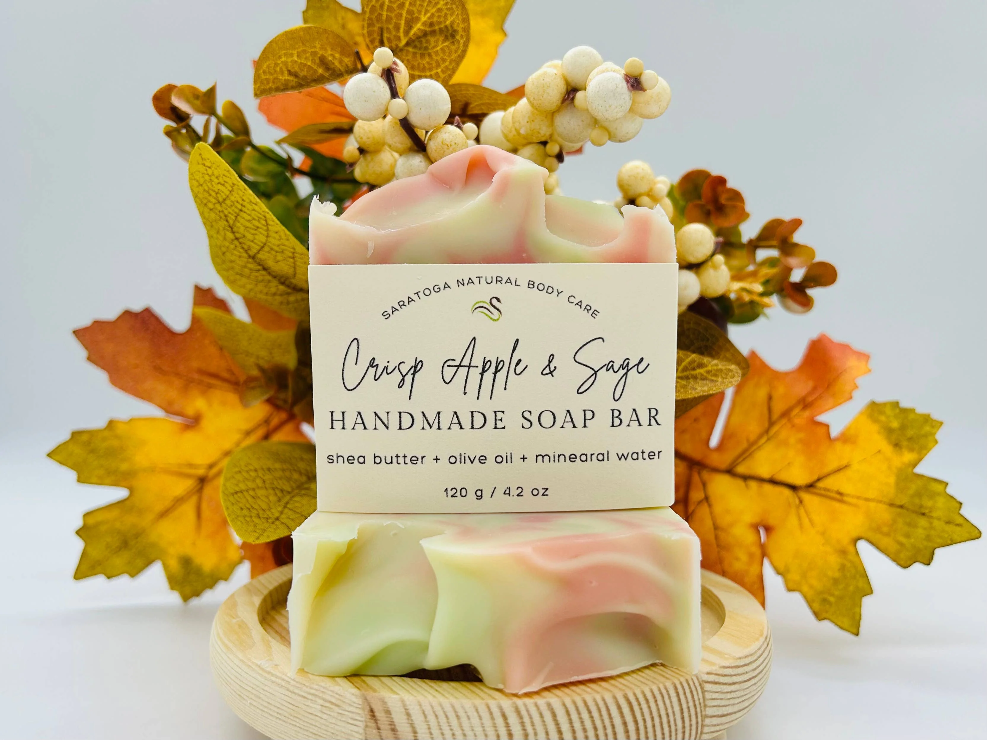 Crisp Apple Sage Handmade Soap Bar - Image 5