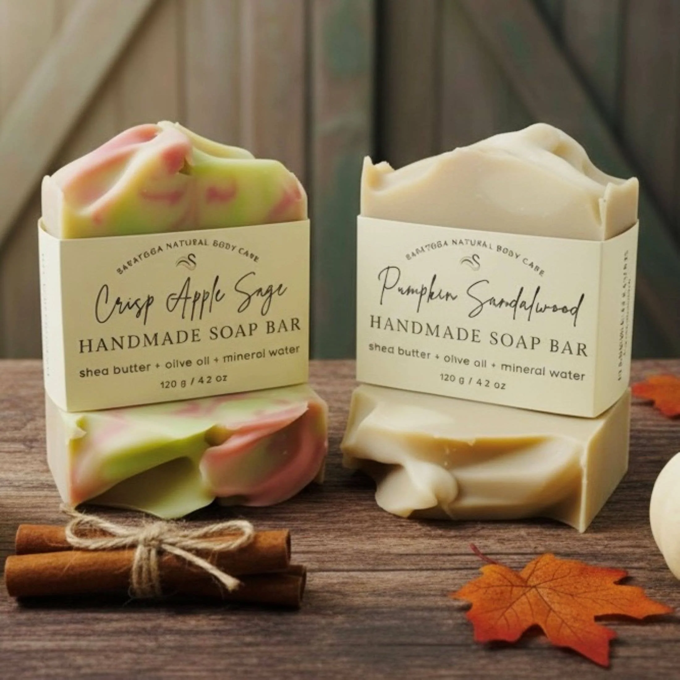 Pumpkin Sandalwood Handmade Soap Bar - Image 2