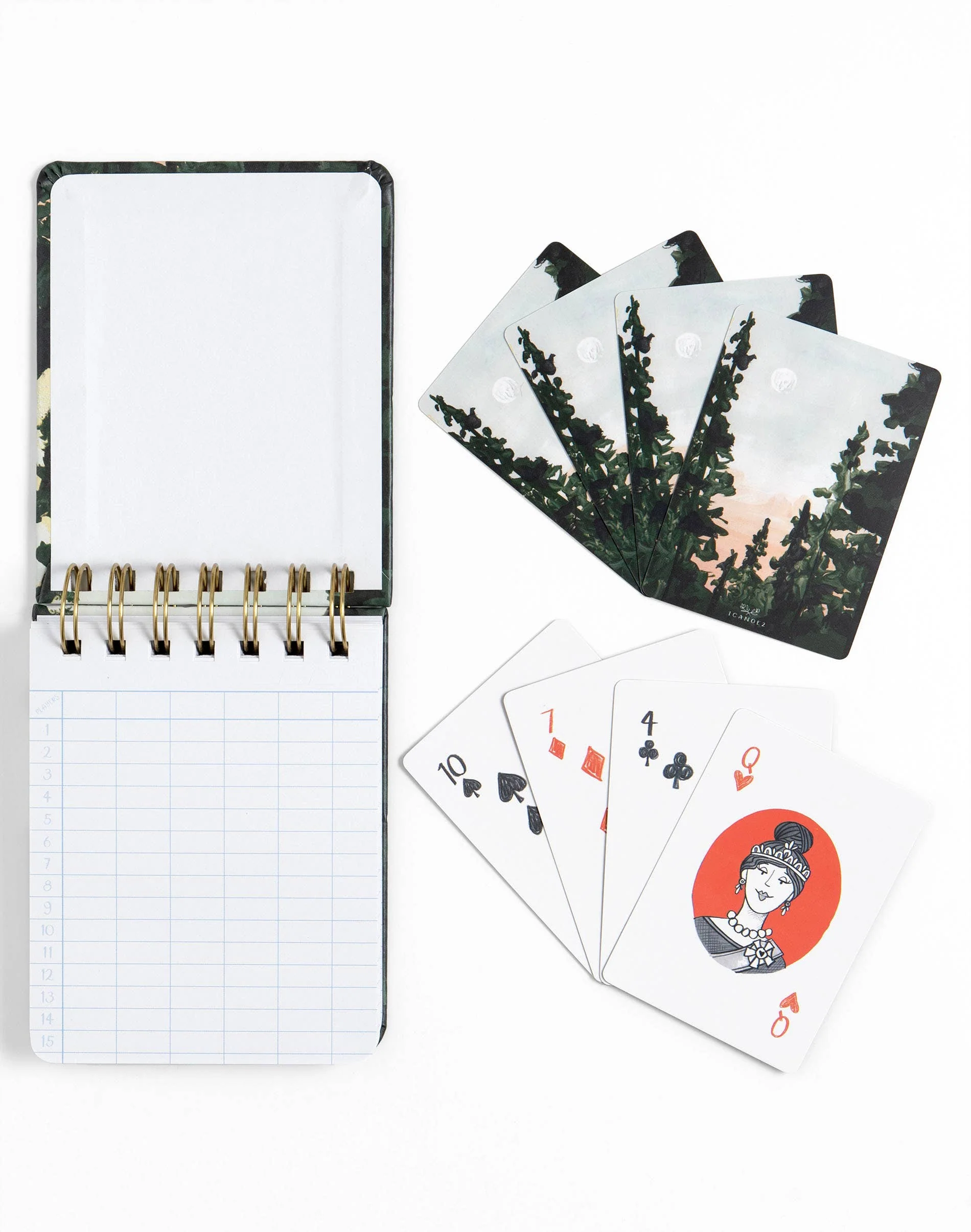 Playing Cards + Scorekeeping Set (forest) - Image 6