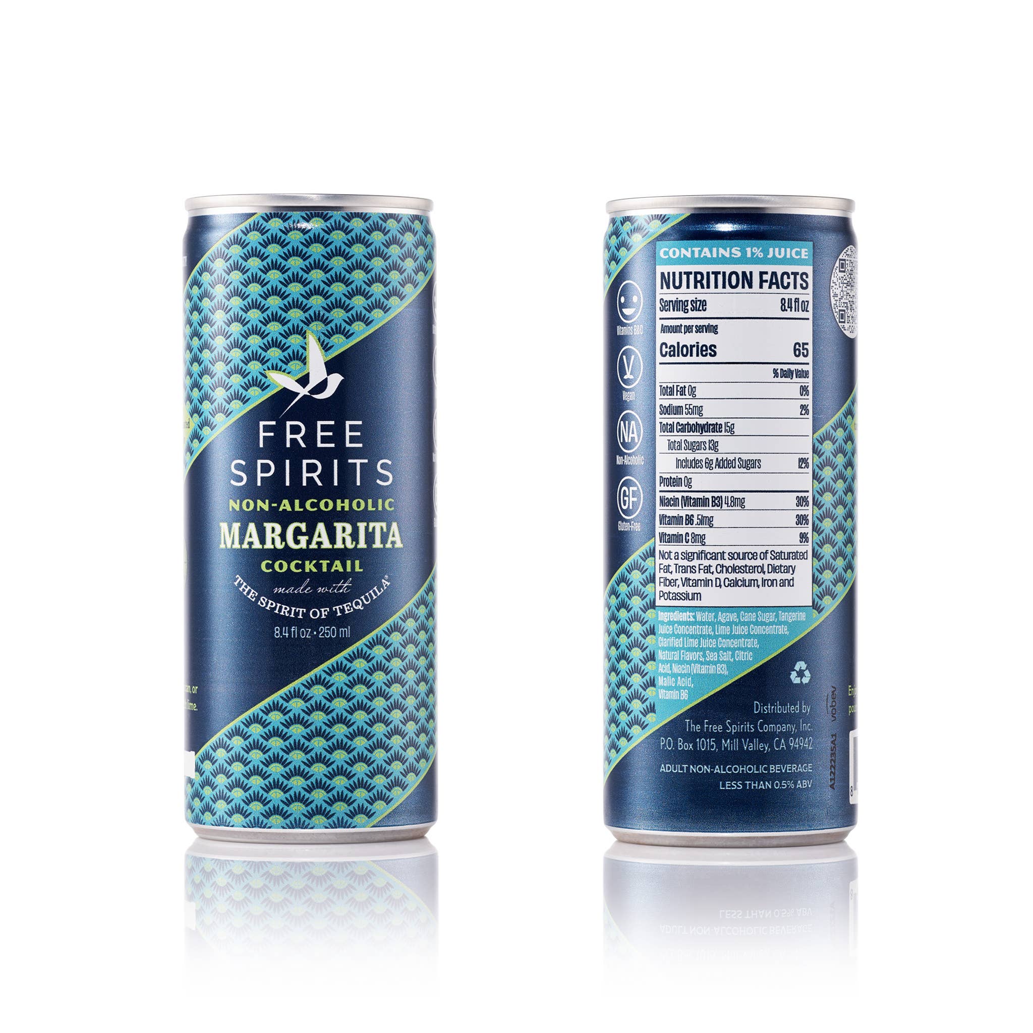 Free Spirits Margarita (4-Pack) | Non-Alcoholic Cocktail - Image 3