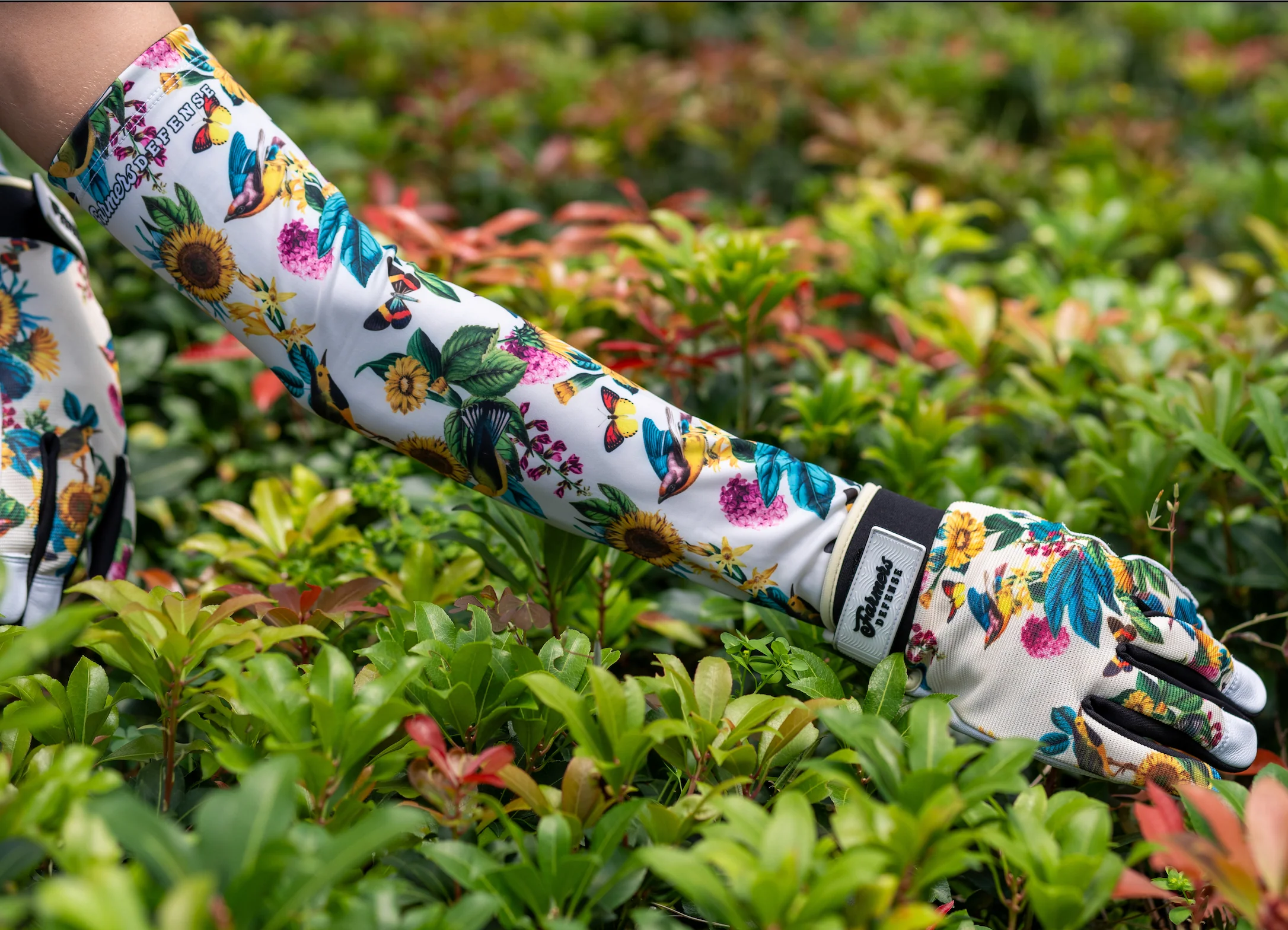 Garden Gloves - Leather - Garden Flower - Image 3